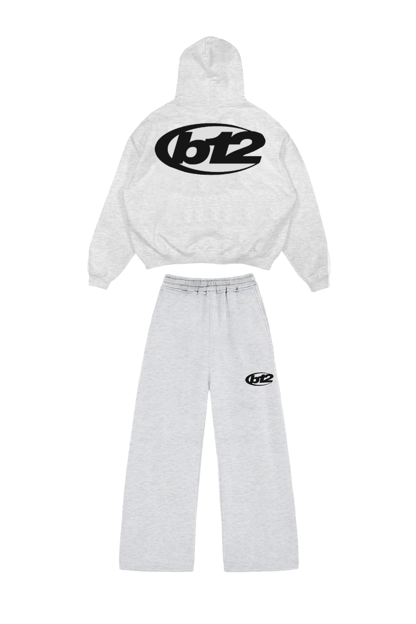 TRACKSUIT GREY “B12” FULL SET COMFY