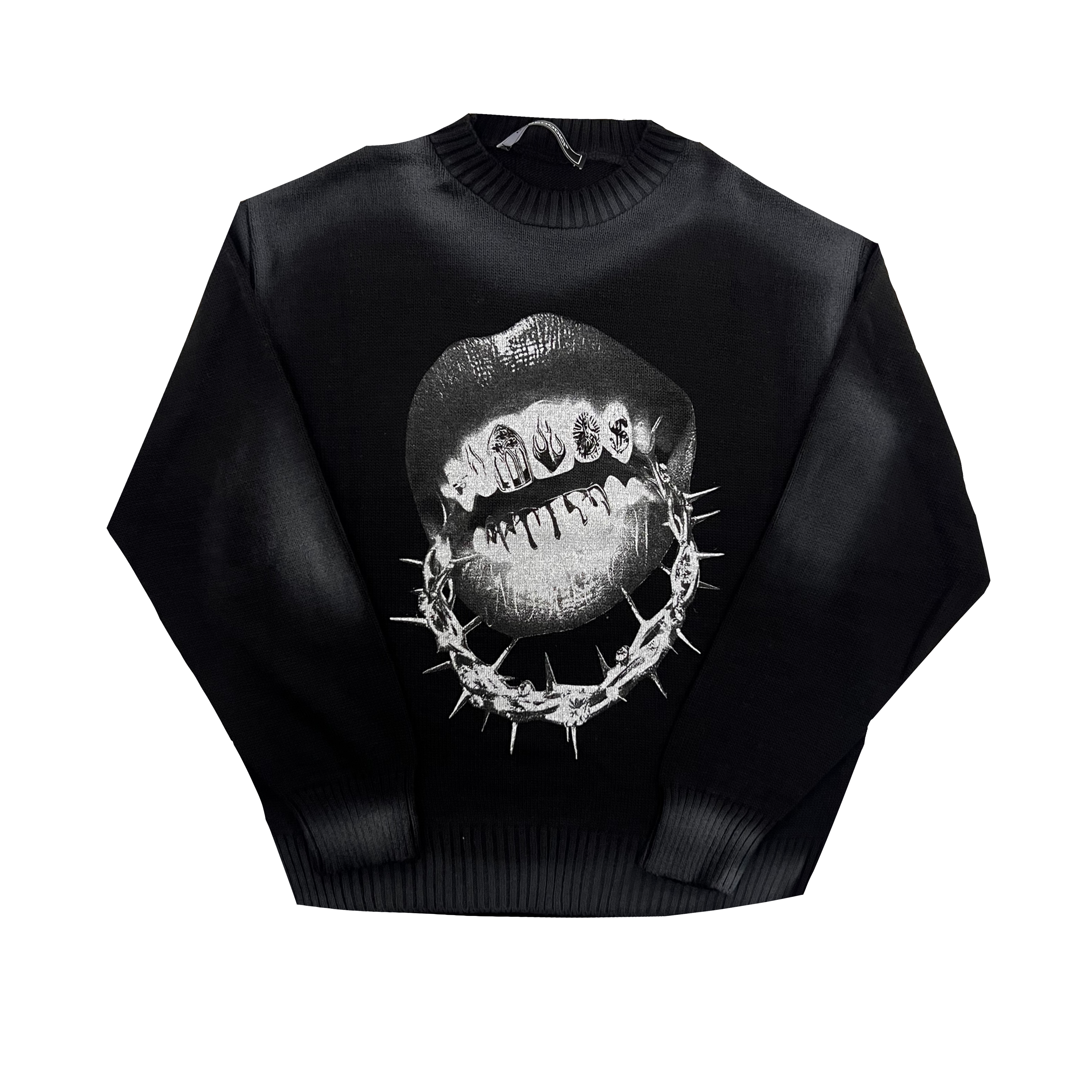 MAGLIONE “BITES THE CHAIN” BLACK