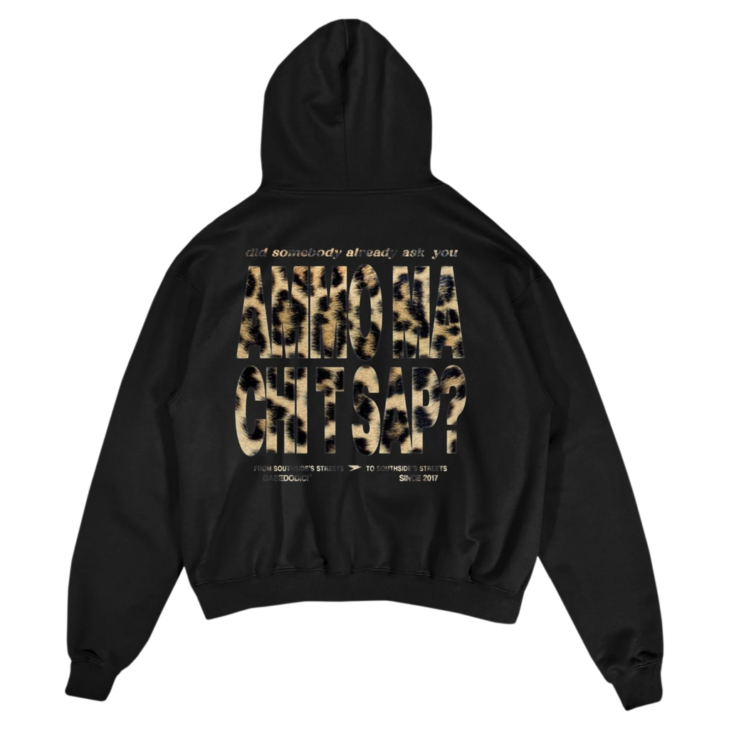 HOODIE "AMMO" CHI'T'SAP LEOPARD BLACK