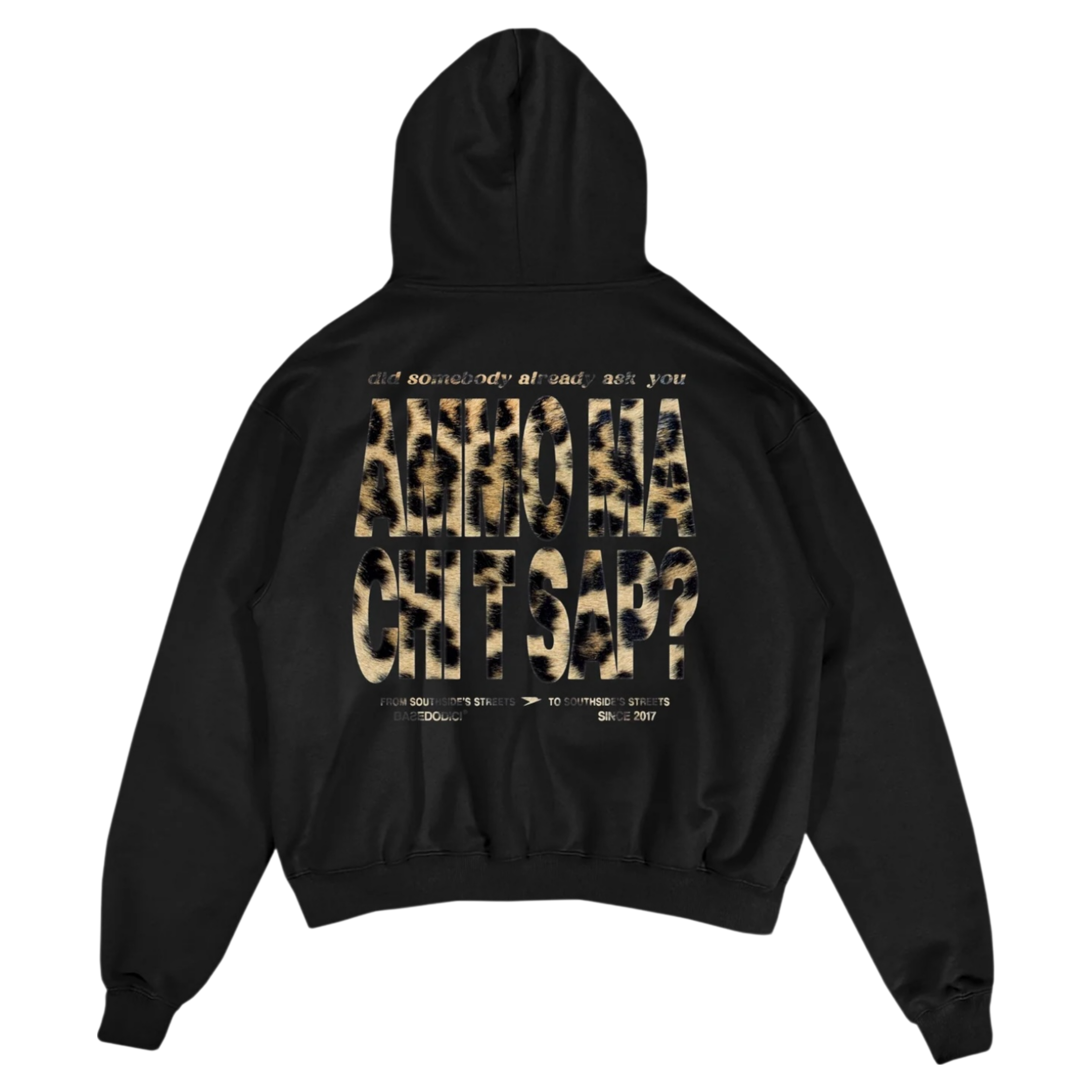 HOODIE "AMMO" CHI'T'SAP LEOPARD BLACK
