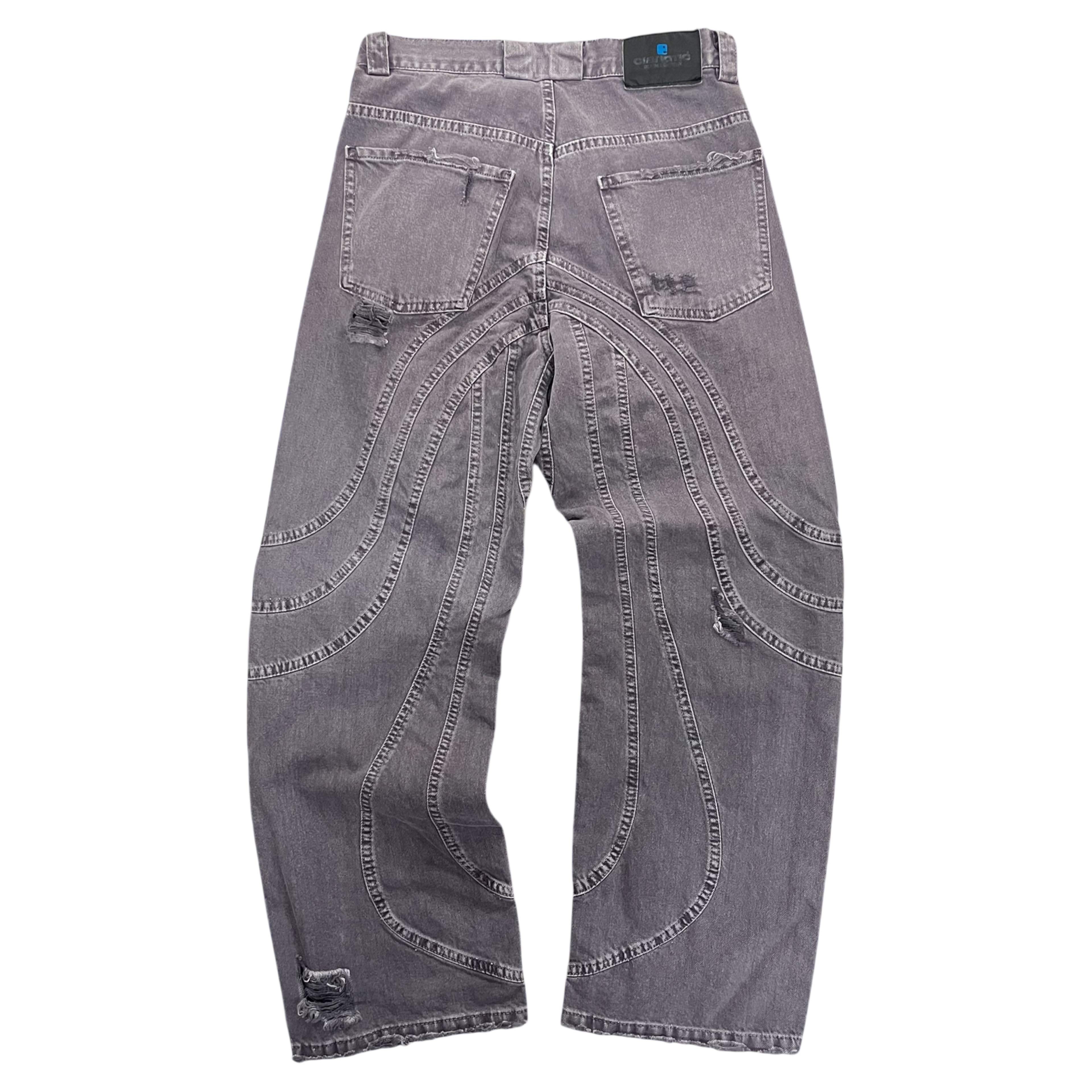 LINE DENIM GREY/PURPLE