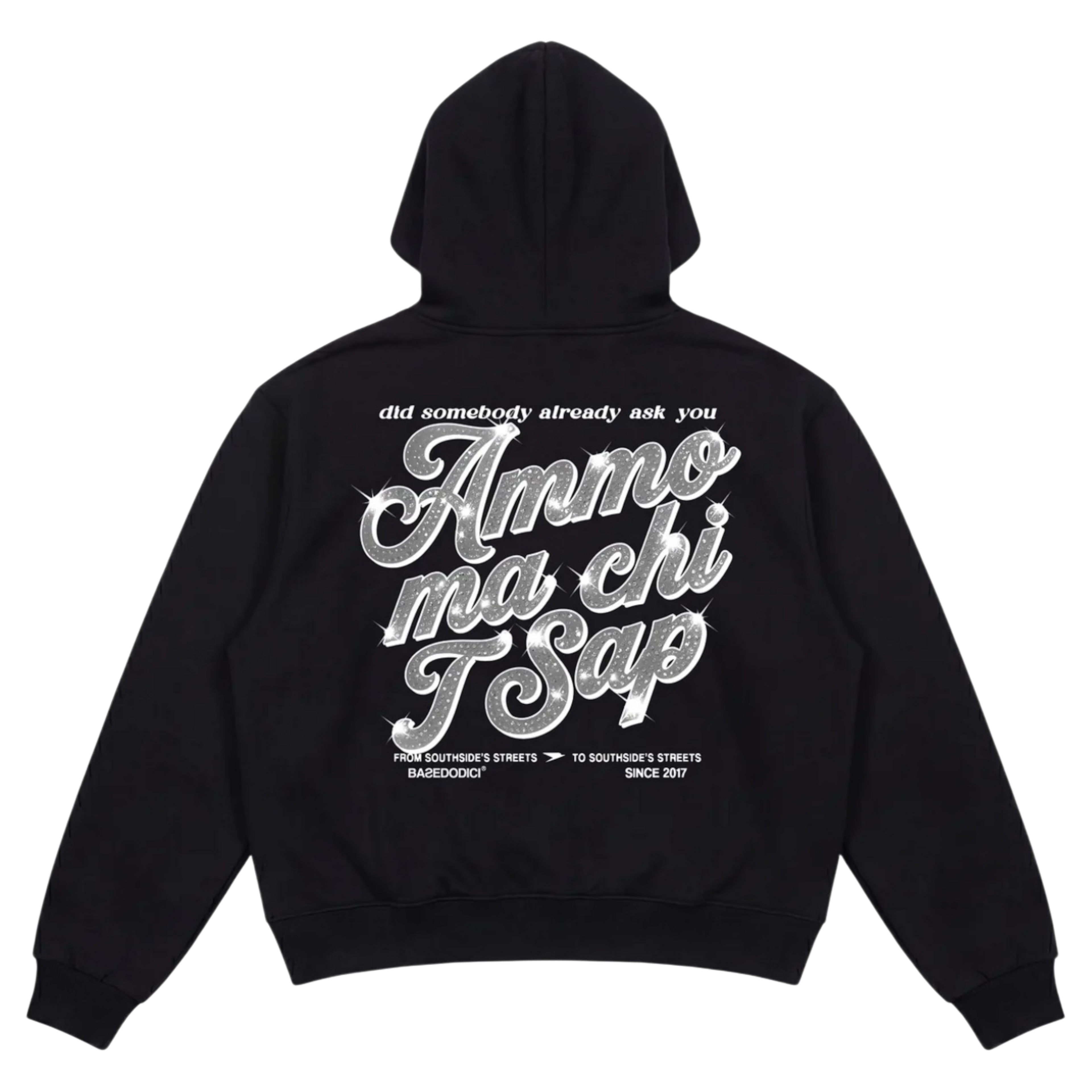 HOODIE "AMMO" CHI'T'SAP BLACK/GLITTERITALIC
