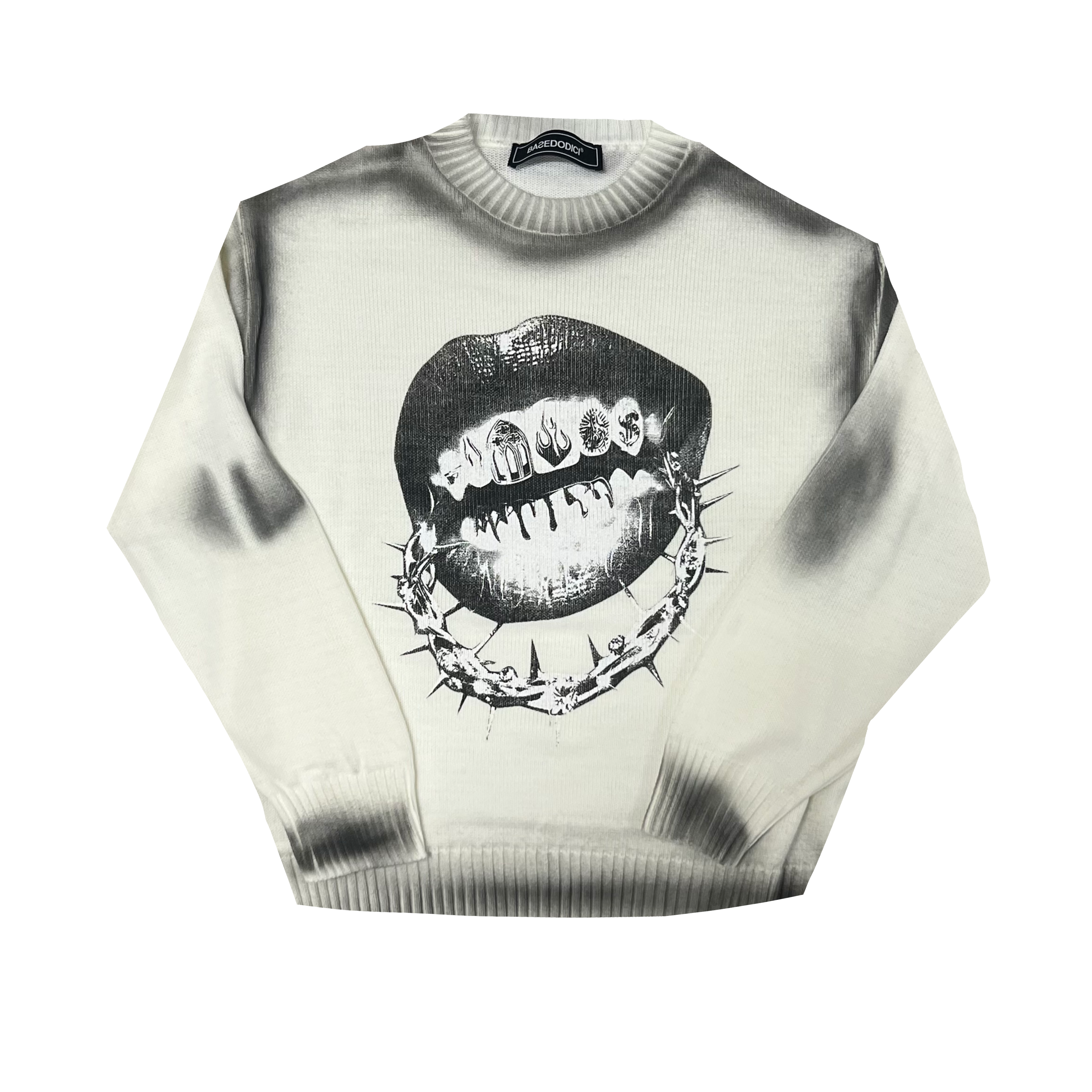 MAGLIONE “BITES THE CHAIN” WHITE