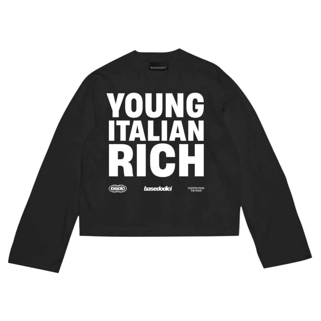 LONGSLEEVE "WORLD TOUR" ITALIAN RICH WHITE-BLACK