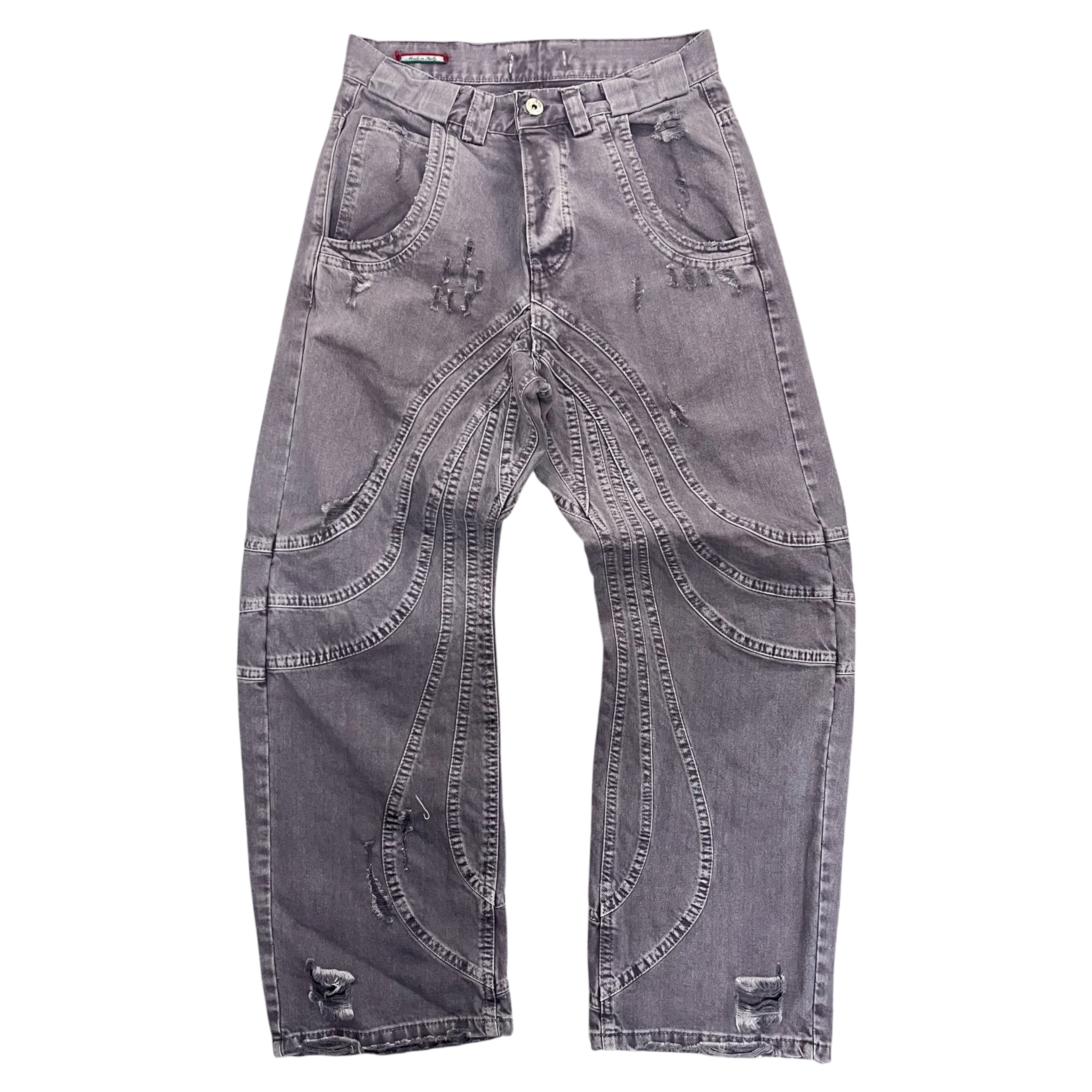 LINE DENIM GREY/PURPLE