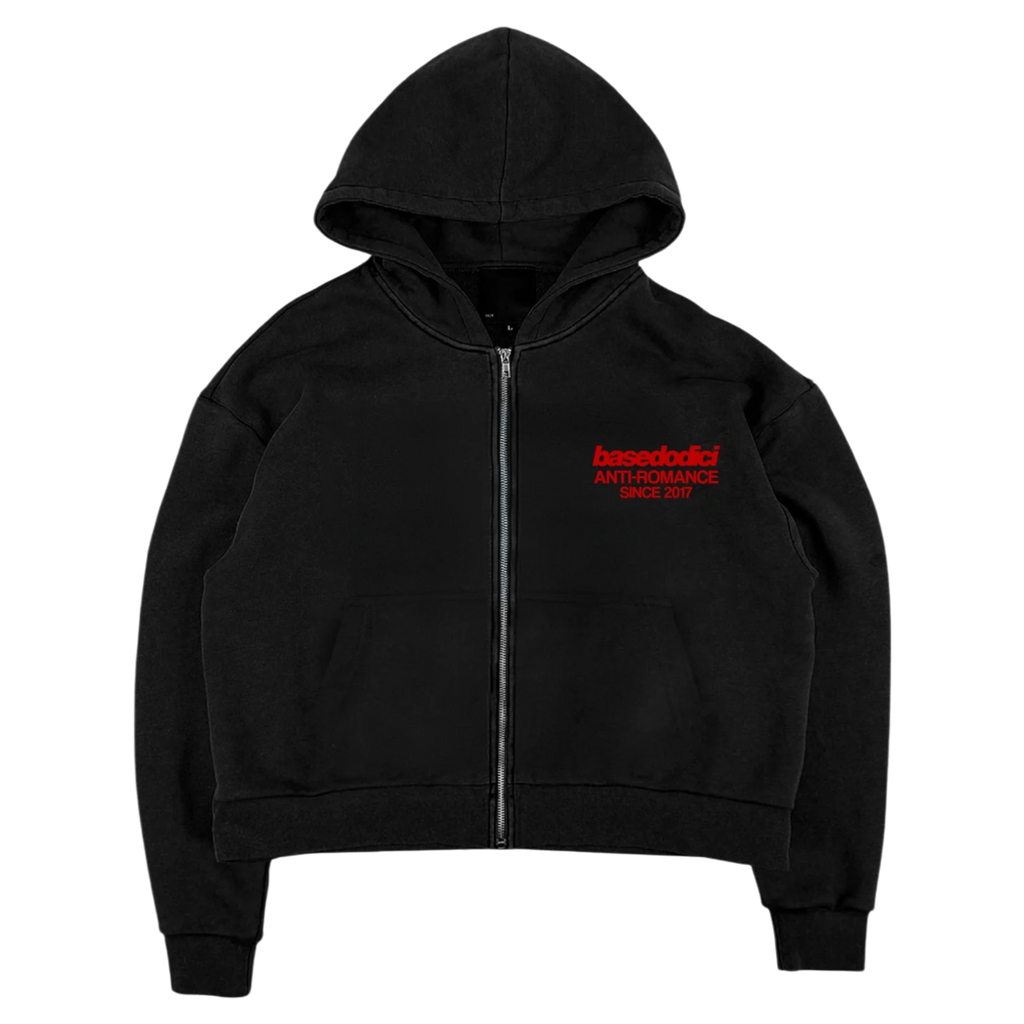 FULL ZIP “KILLED ROMANCE” BLACK/RED