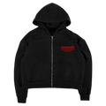 FULL ZIP “KILLED ROMANCE” BLACK/RED