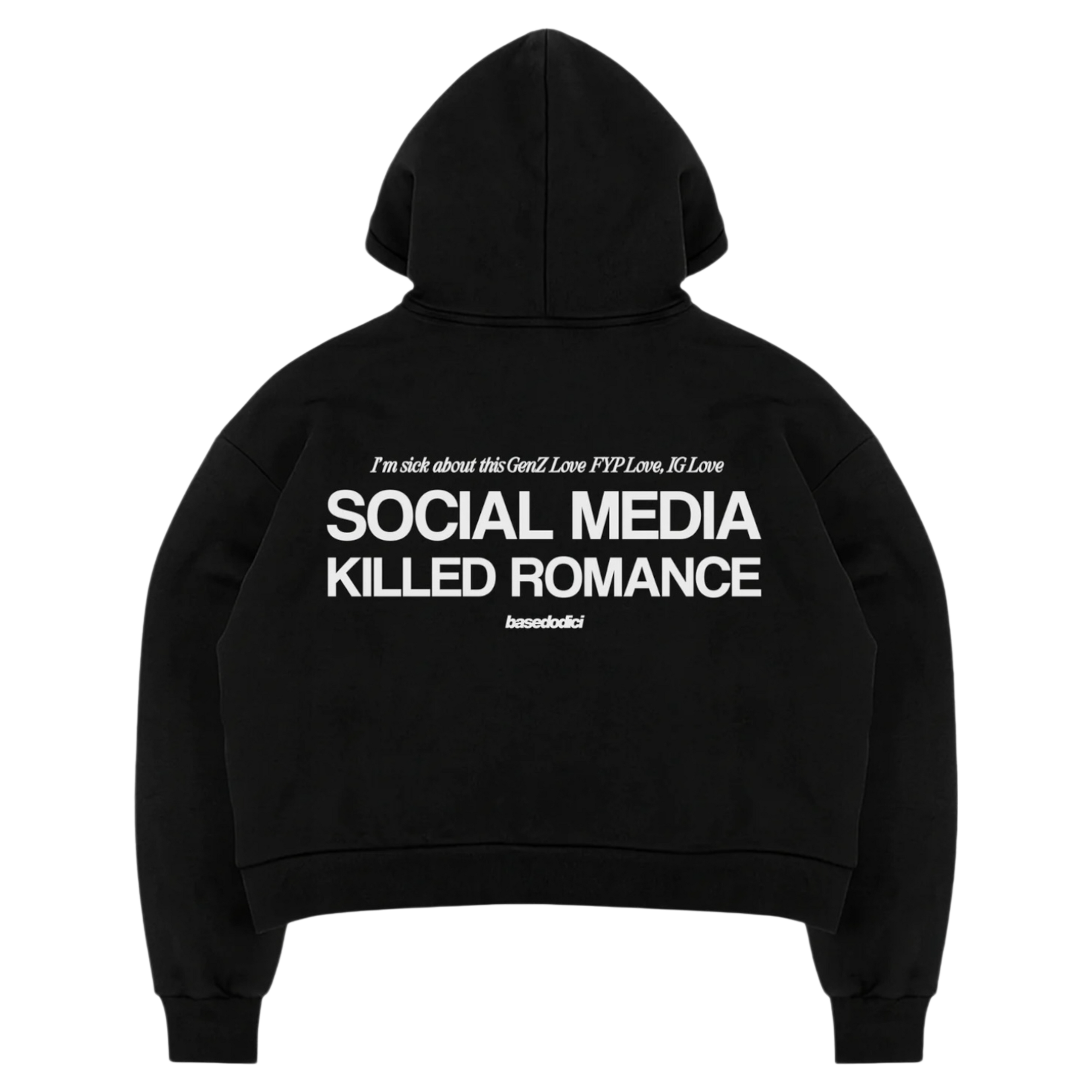 FULL ZIP “KILLED ROMANCE” BLACK/WHITE