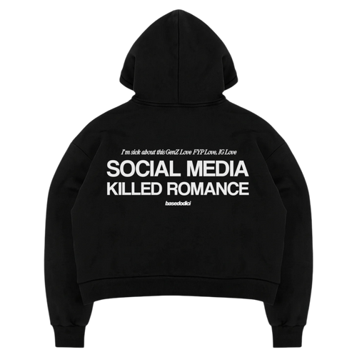 FULL ZIP “KILLED ROMANCE” BLACK/WHITE