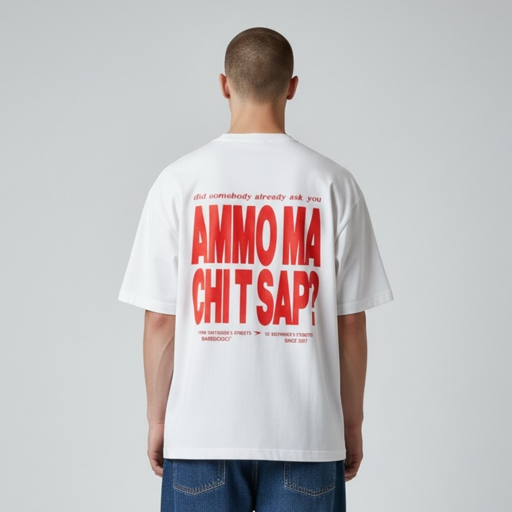 T-SHIRT “AMMO” CHI'T'SAP WHITE/RED