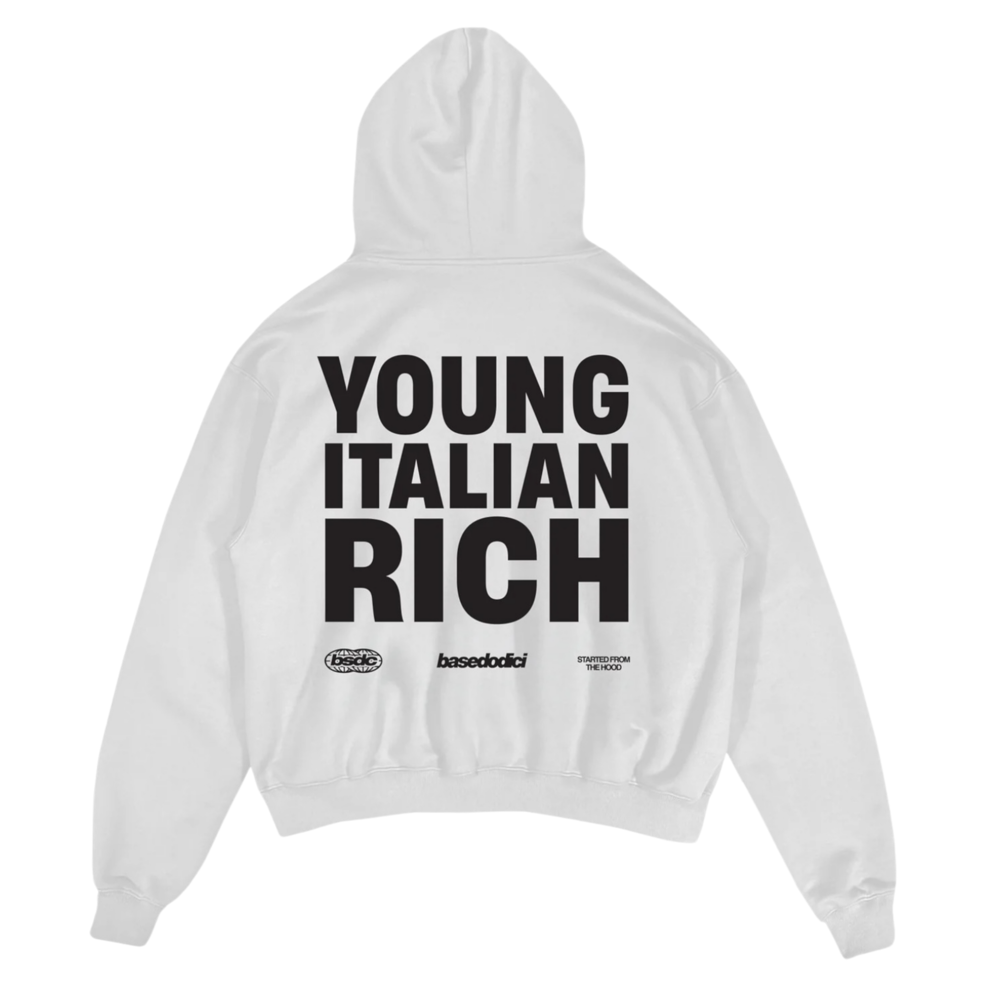 HOODIE "WORLD TOUR" ITALIAN RICH WHITE