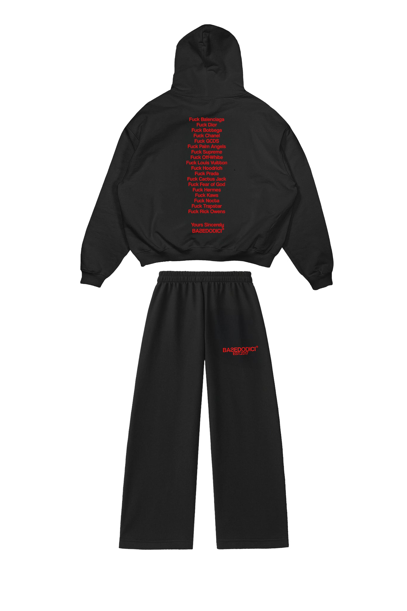 TRACKSUIT “F*CK RED” FULL SET COMFY