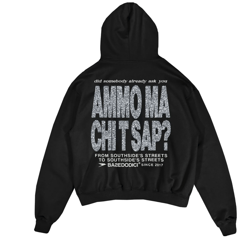 HOODIE "AMMO" CHI'T'SAP GLITTER BLACK
