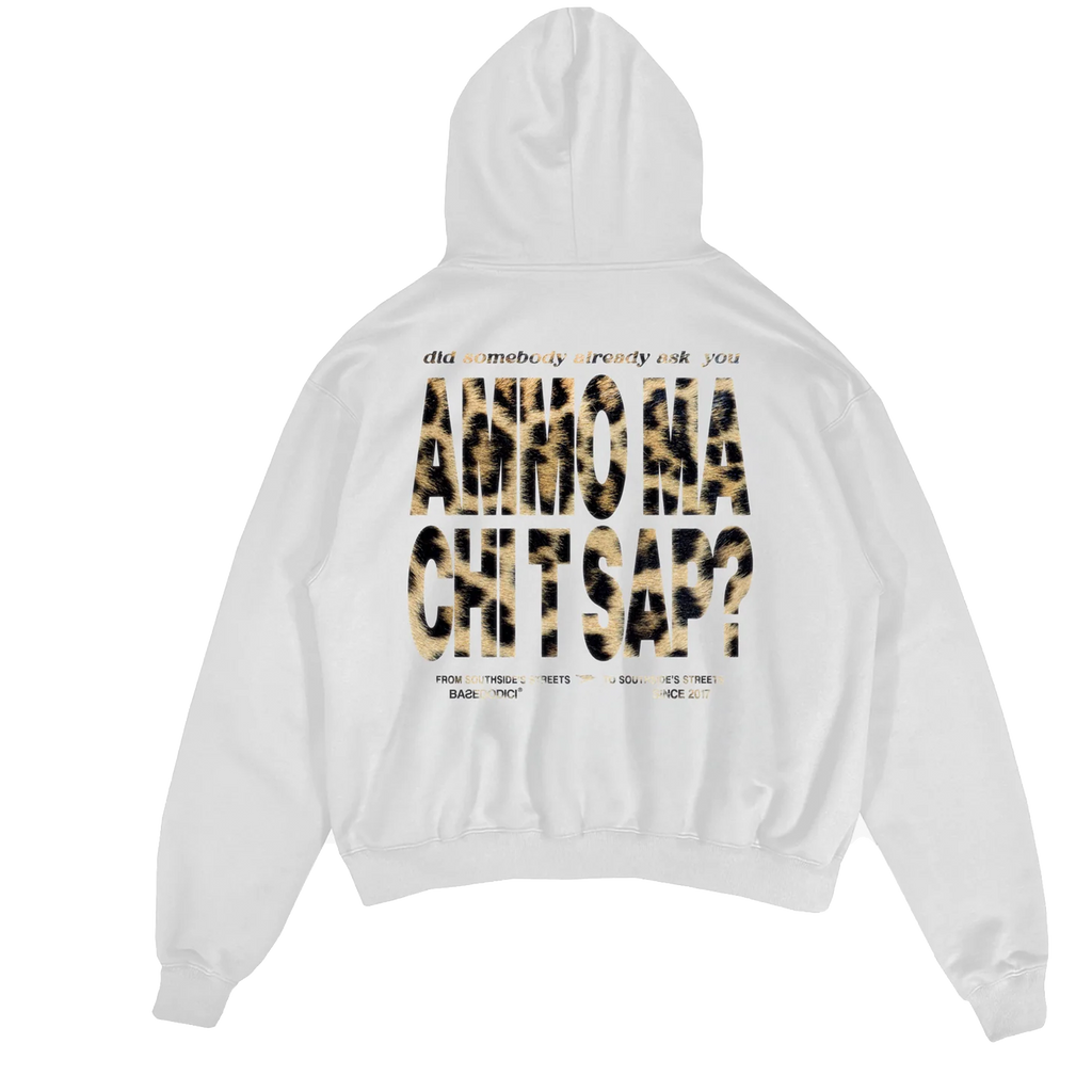 HOODIE "AMMO" CHI'T'SAP LEOPARD WHITE