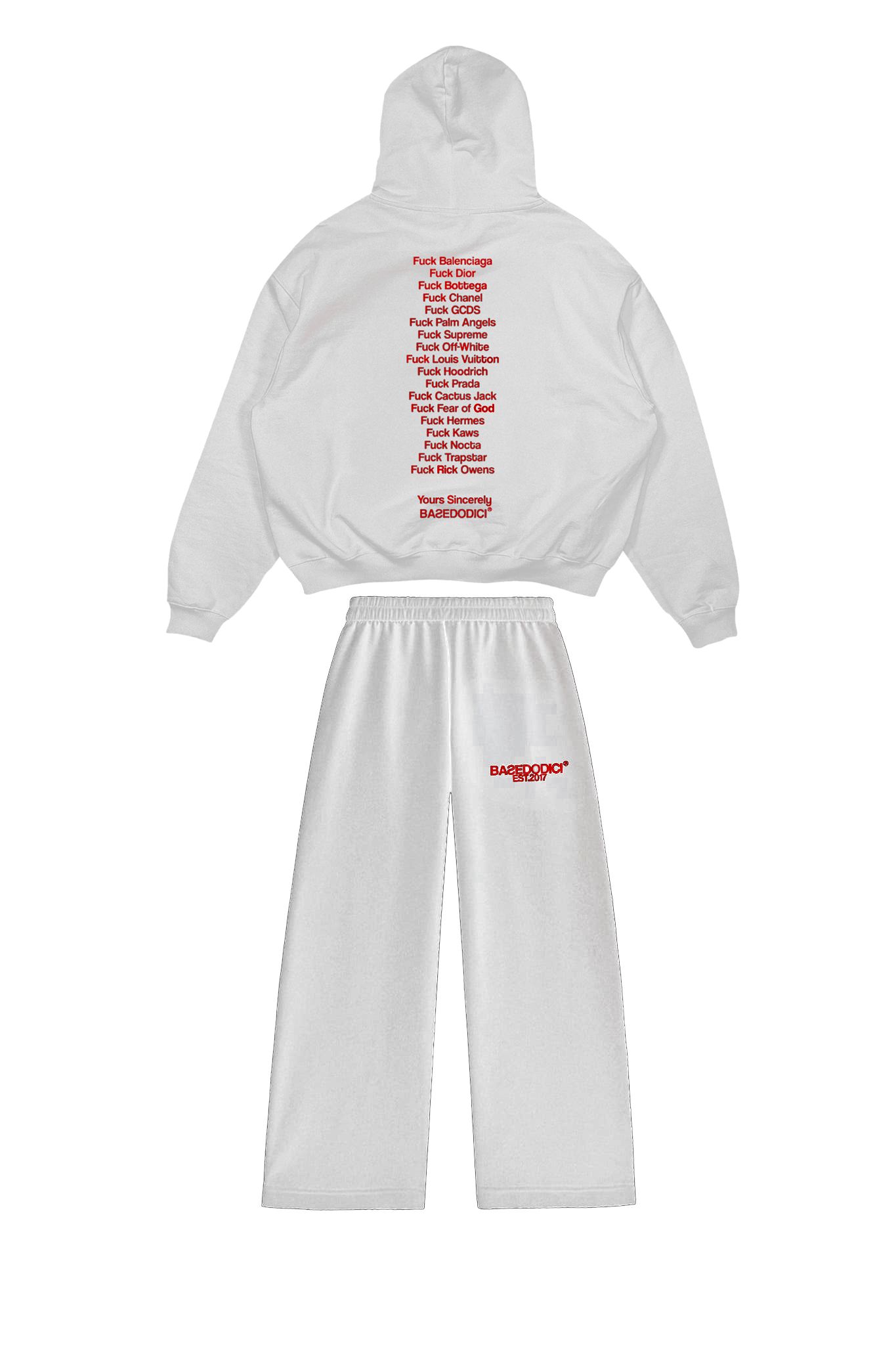 TRACKSUIT “F*CK RED” FULL SET COMFY