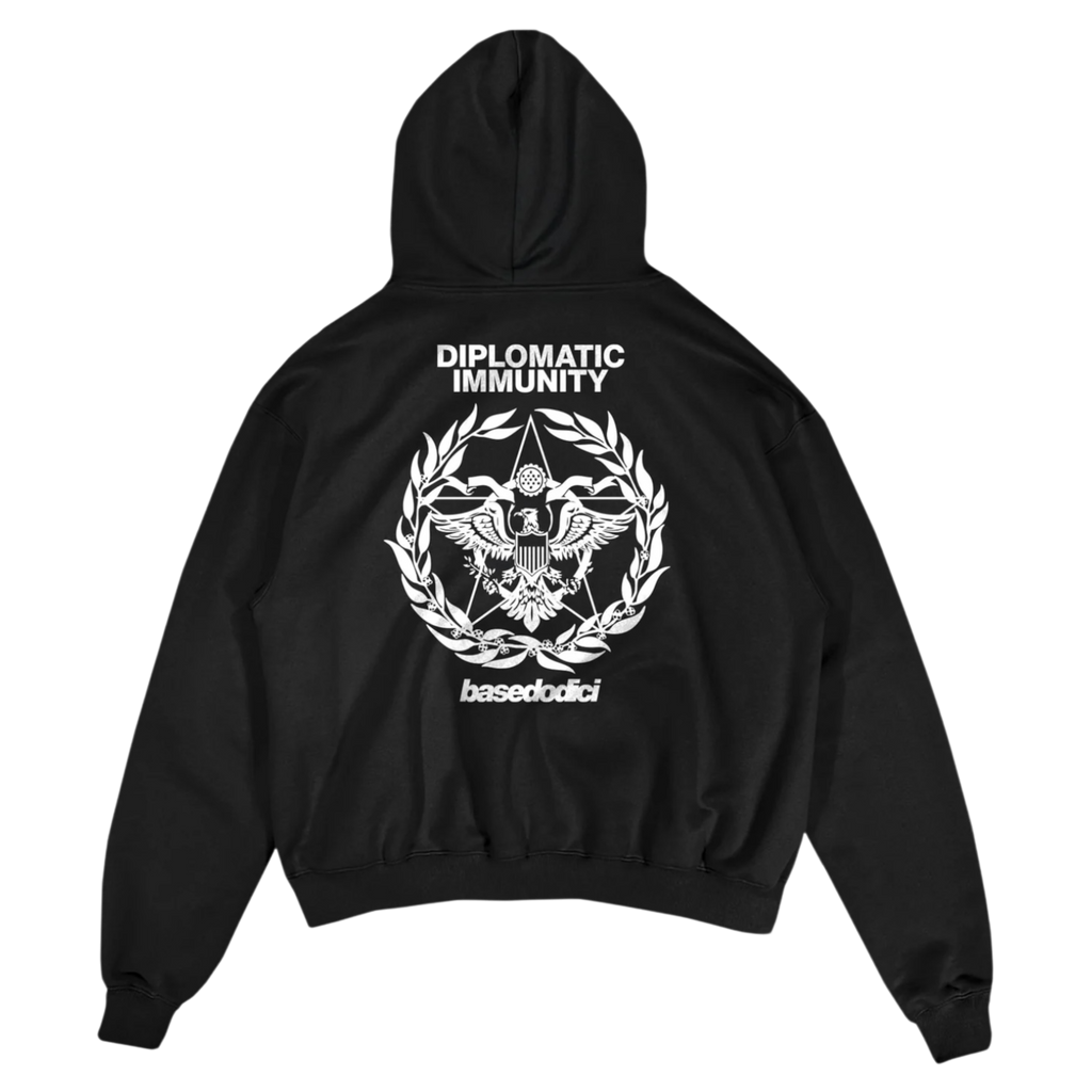HOODIE "WORLD TOUR" DIPLOMATIC IMMUNITY BLACK