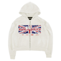 FULL ZIP "RUDEBOY LDN" CANTRUSH CREAM