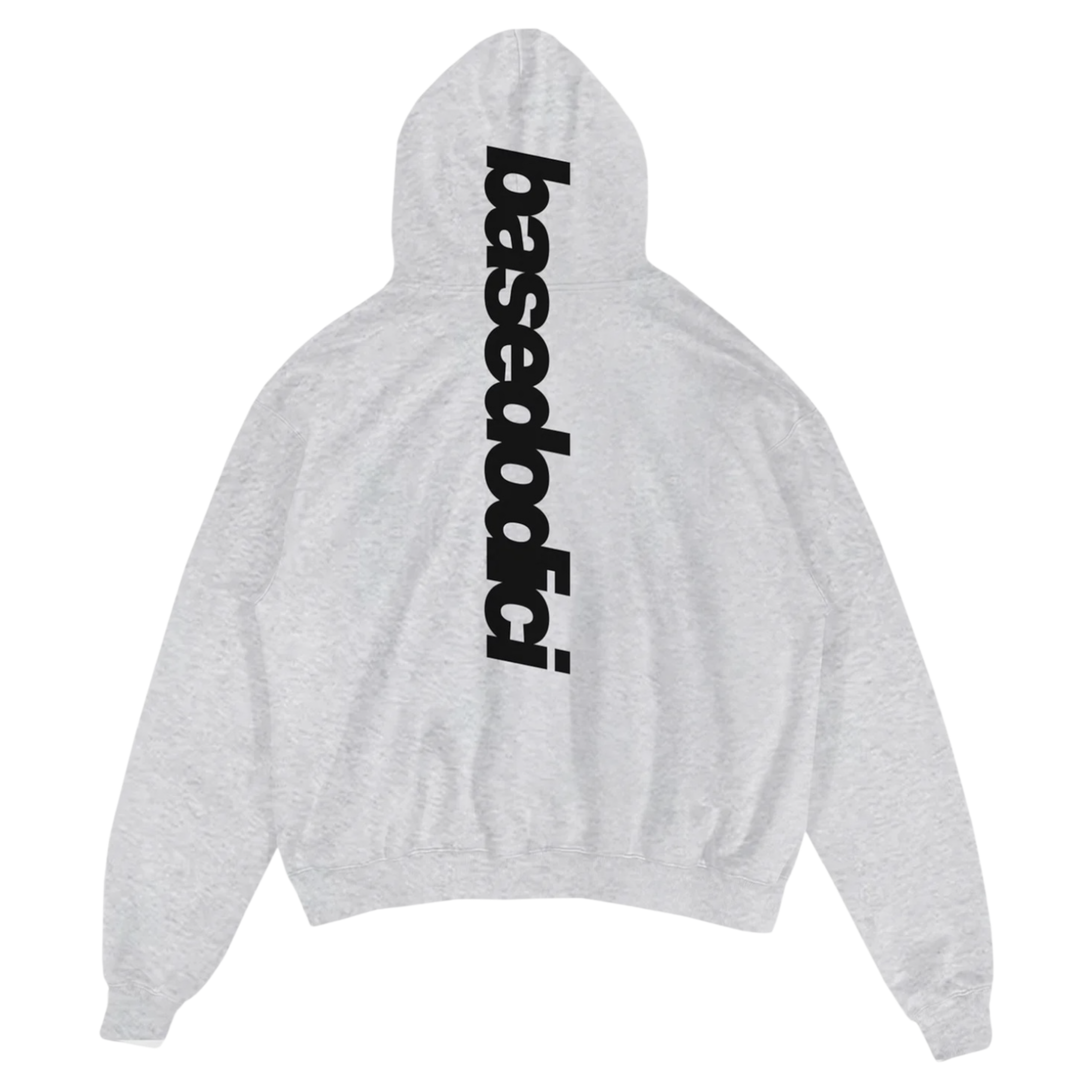 HOODIE "COMFY" VERTICAL LOGO ASHGREY/BLACK
