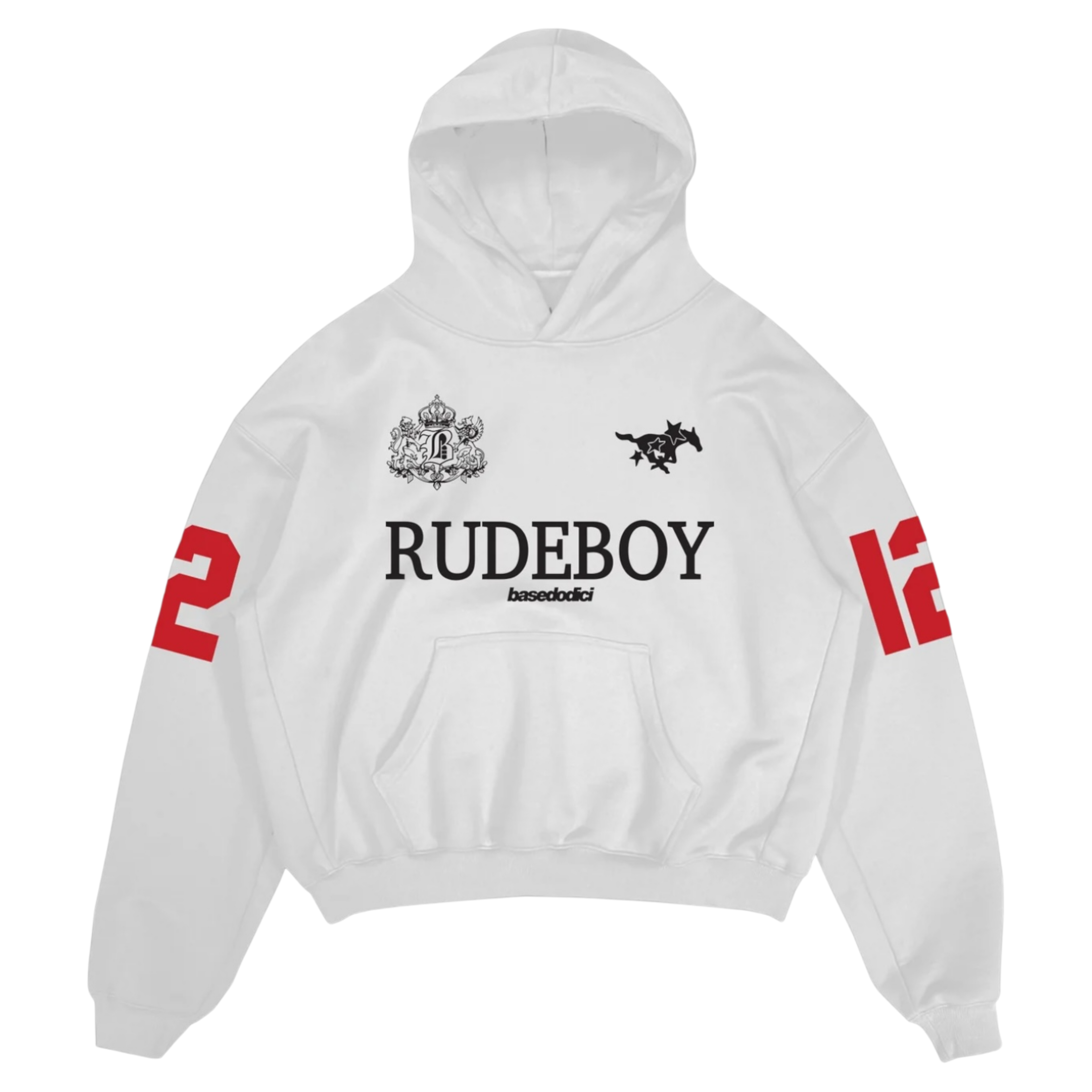 HOODIE "RUDEBOY LDN" 12 WHITE