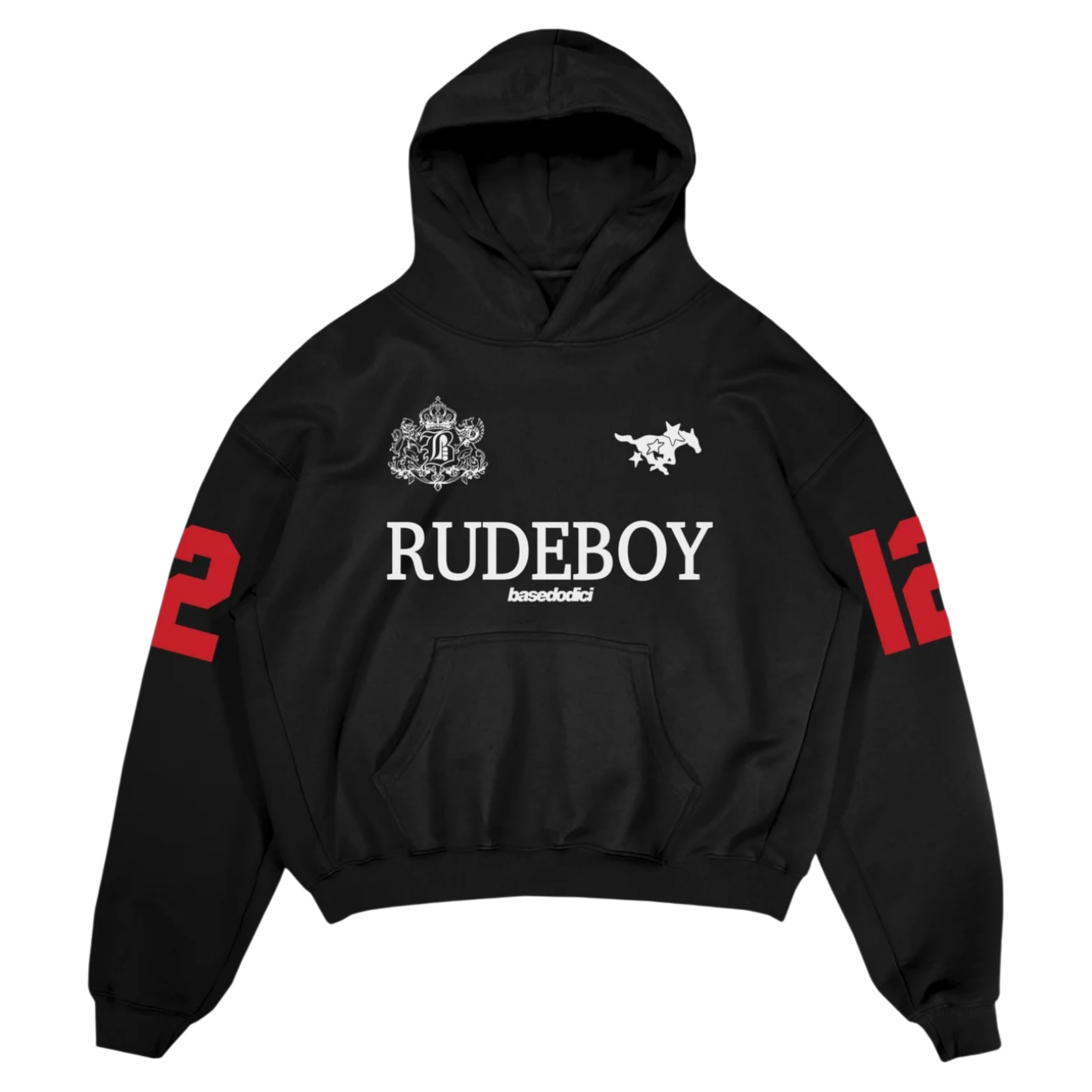 HOODIE "RUDEBOY LDN" 12 BLACK