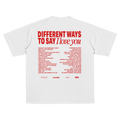 T-SHIRT "VALENTINE" ILOVEYOU WHITE