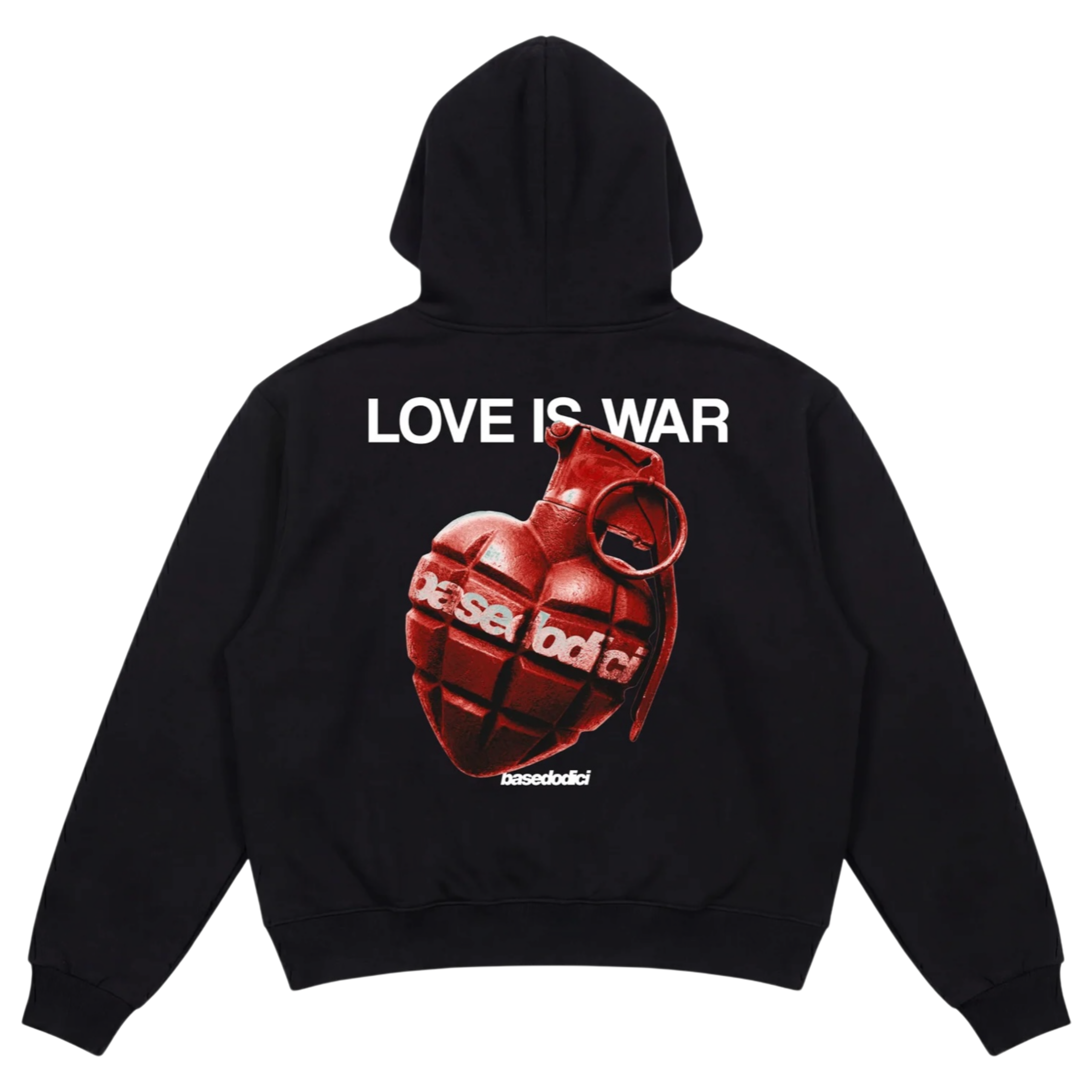 HOODIE "VALENTINE" LOVEISWAR BLACK