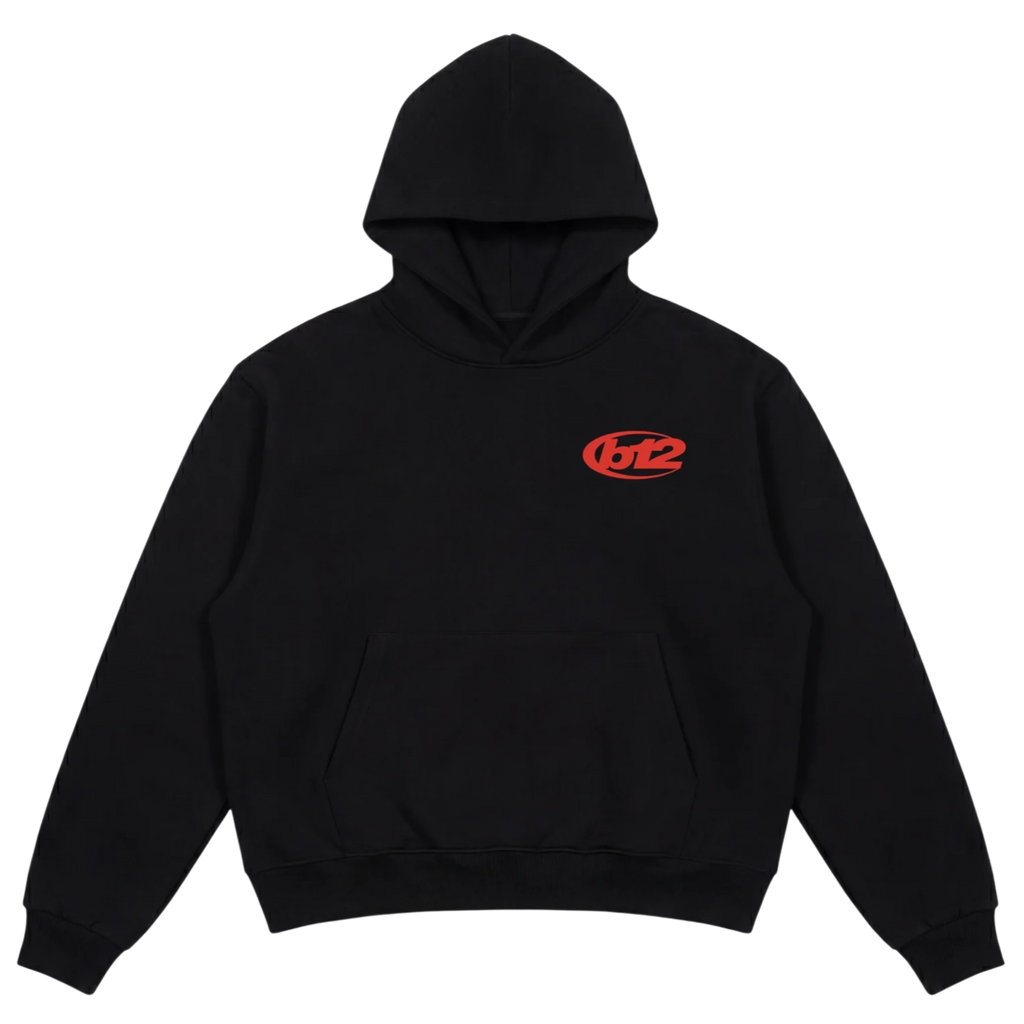 HOODIE "VALENTINE" LOVEISWAR BLACK