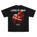 T-SHIRT "VALENTINE" LOVEISWAR BLACK