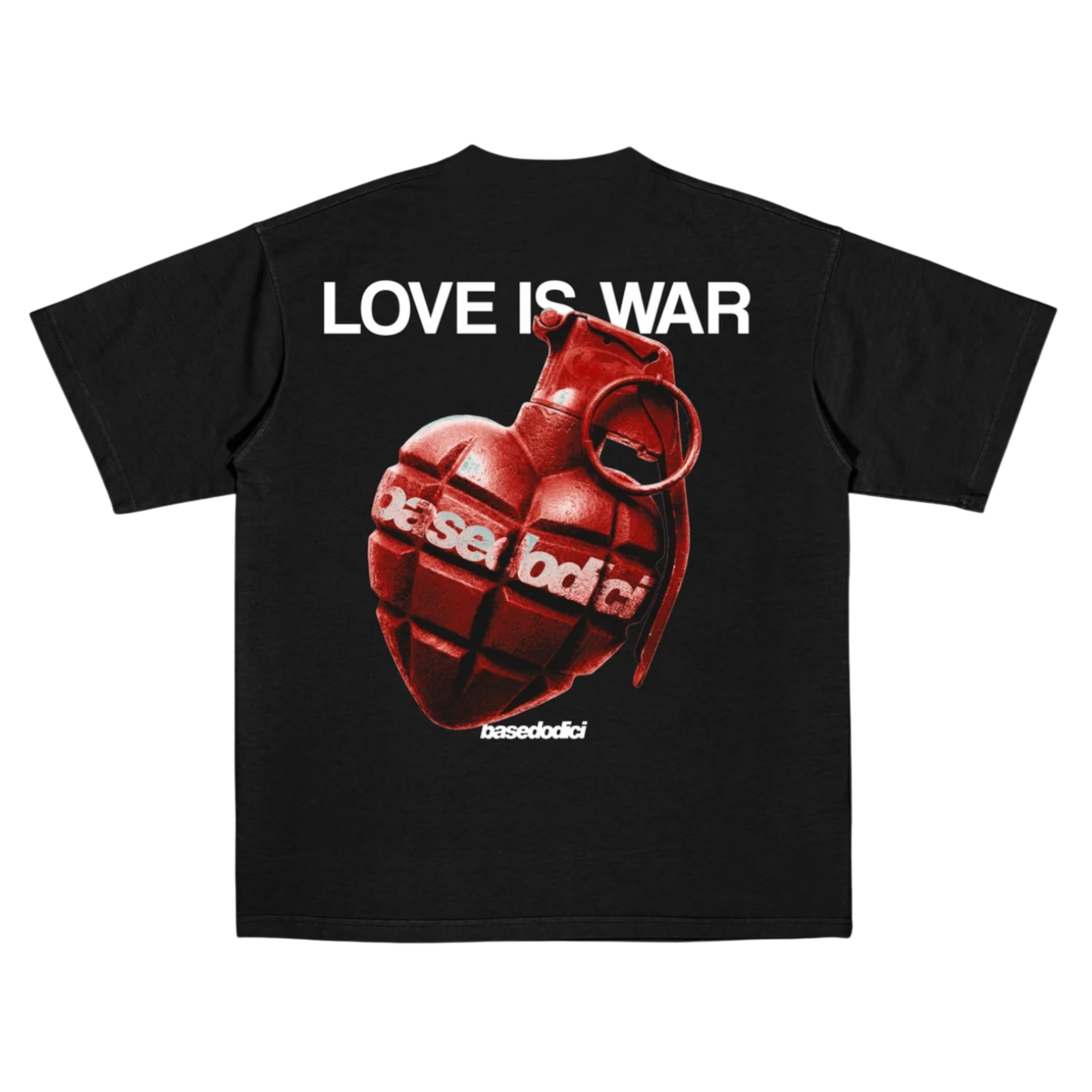 T-SHIRT "VALENTINE" LOVEISWAR BLACK