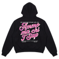 HOODIE "AMMO" CHI'T'SAP BLACK/GLITTERPINKITALIC