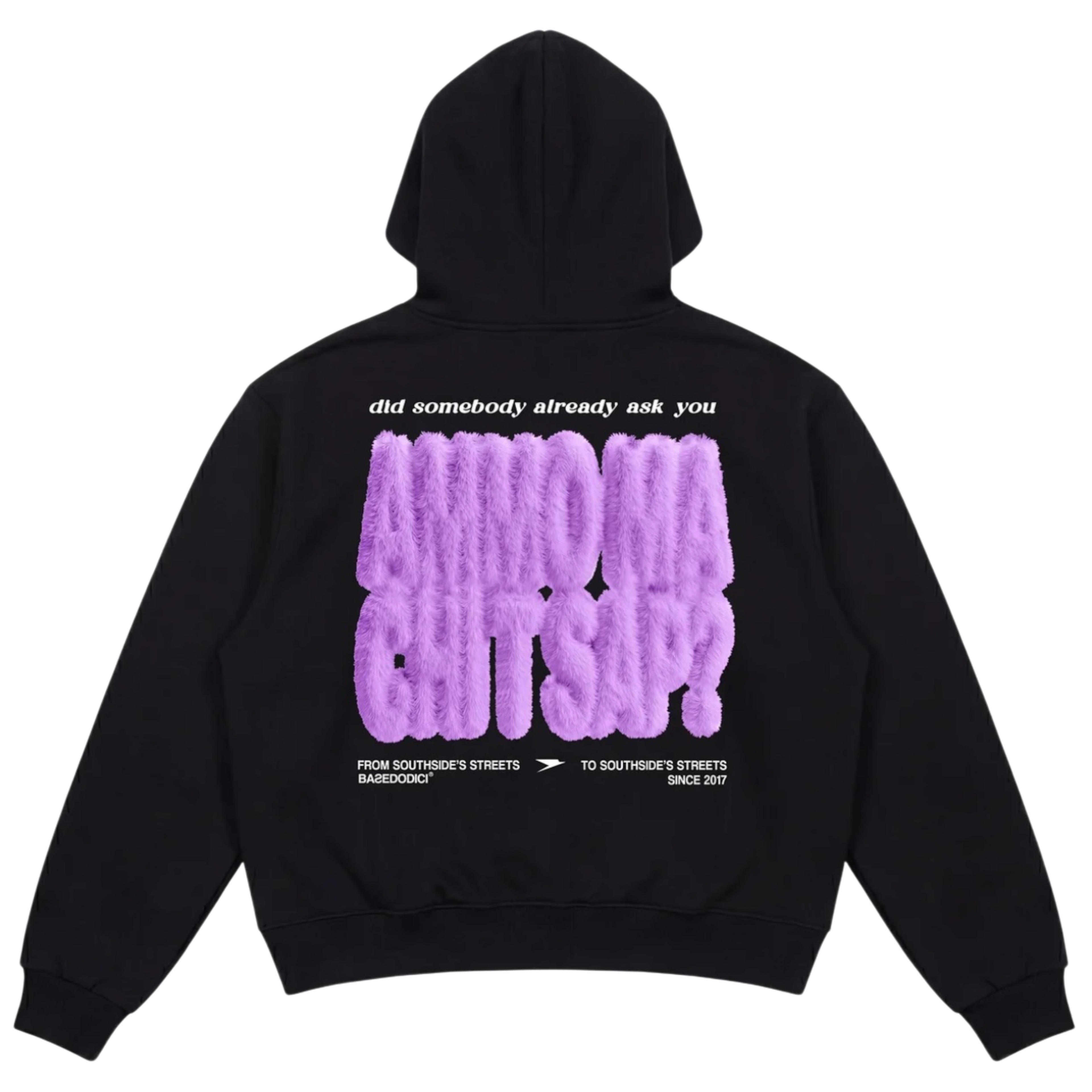 HOODIE "AMMO" CHI'T'SAP BLACK/FURRYPINK