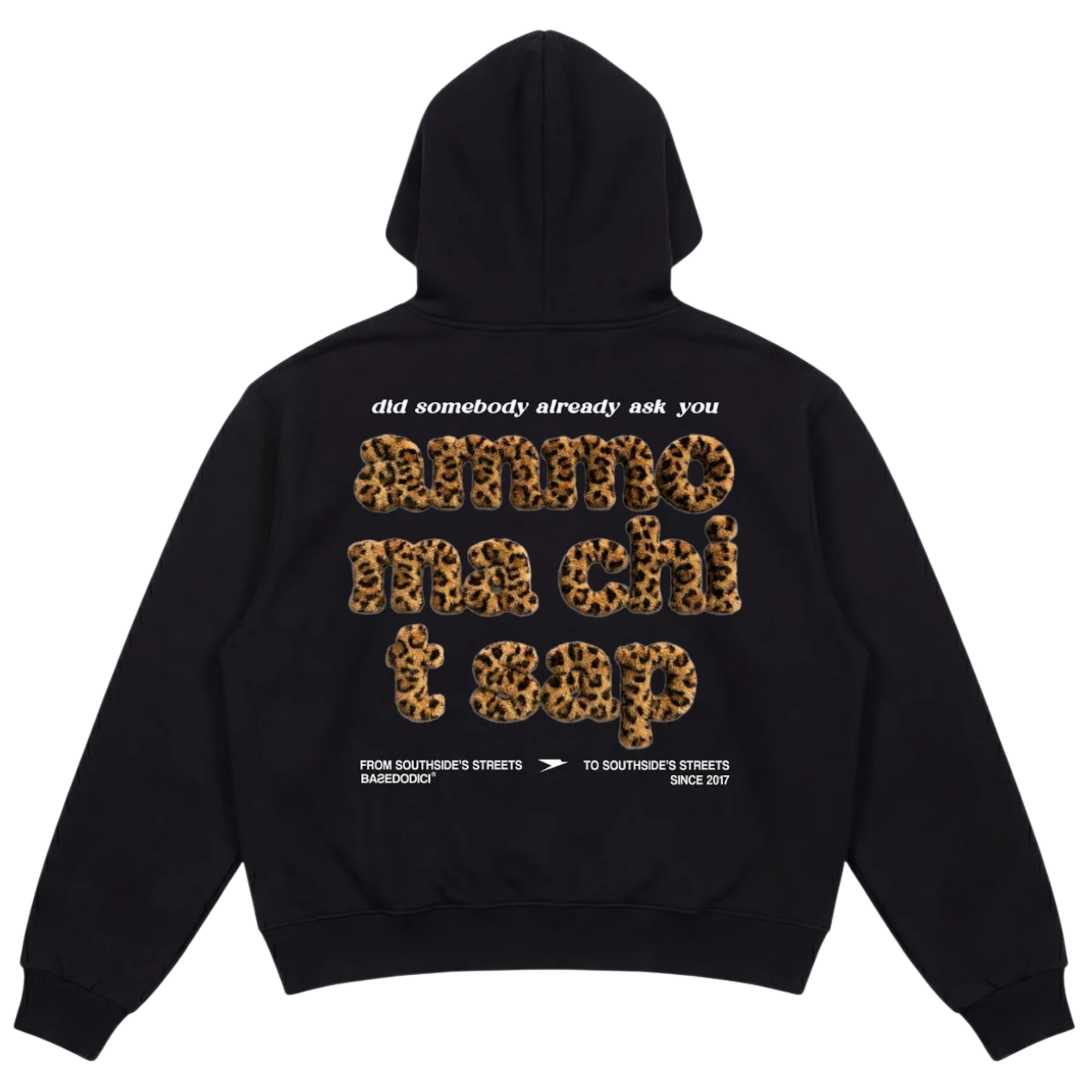 HOODIE "AMMO" CHI'T'SAP BLACK/ANIMALIERLEOPARD