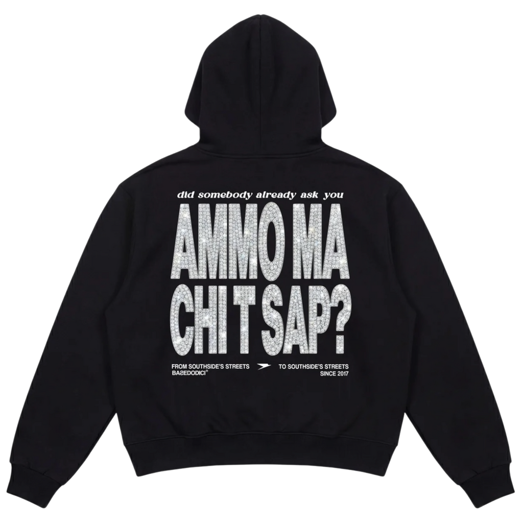 HOODIE "AMMO" CHI'T'SAP BLACK/GRILLZ
