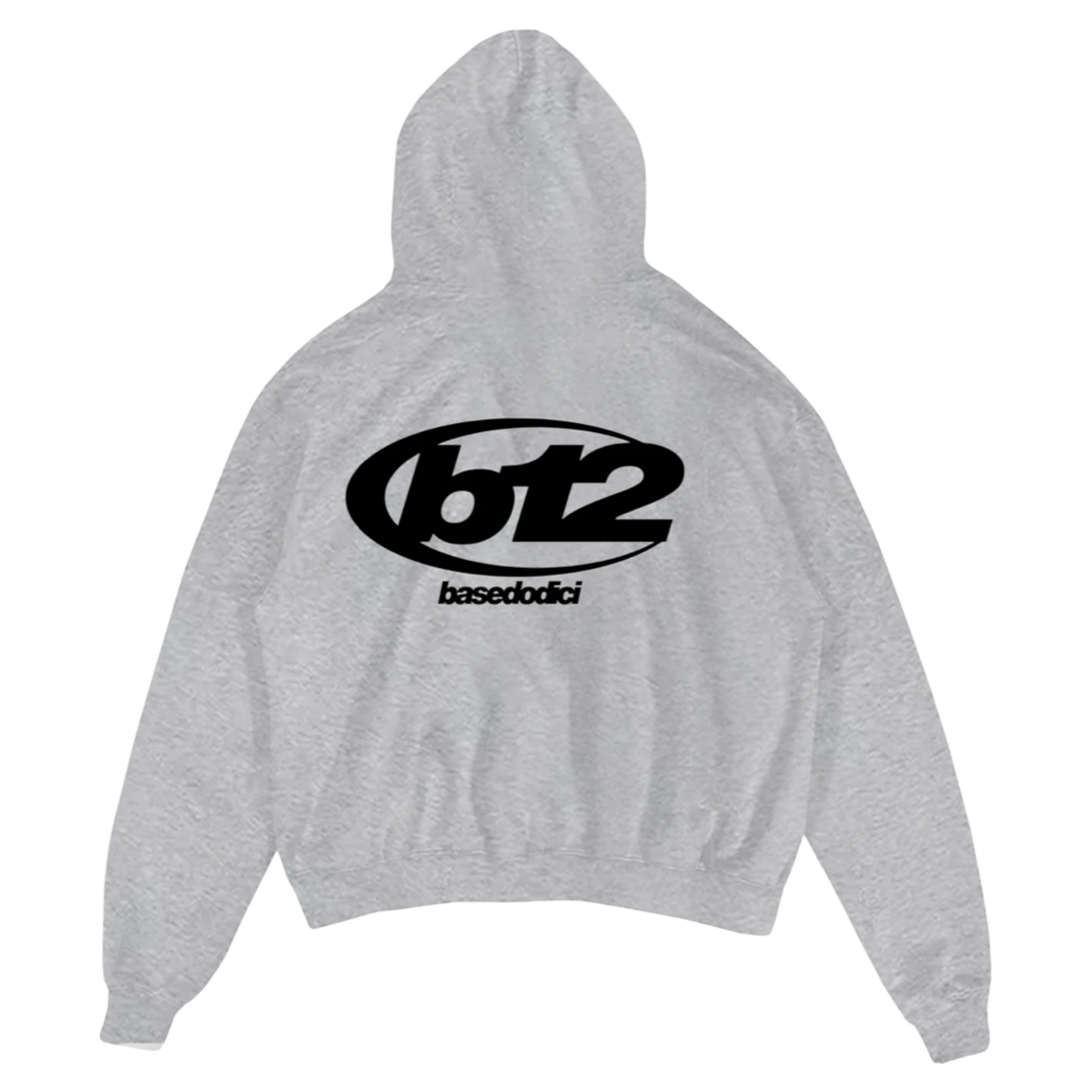 HOODIE "TEAM012" BACK 12 ASHGREY/BLACK