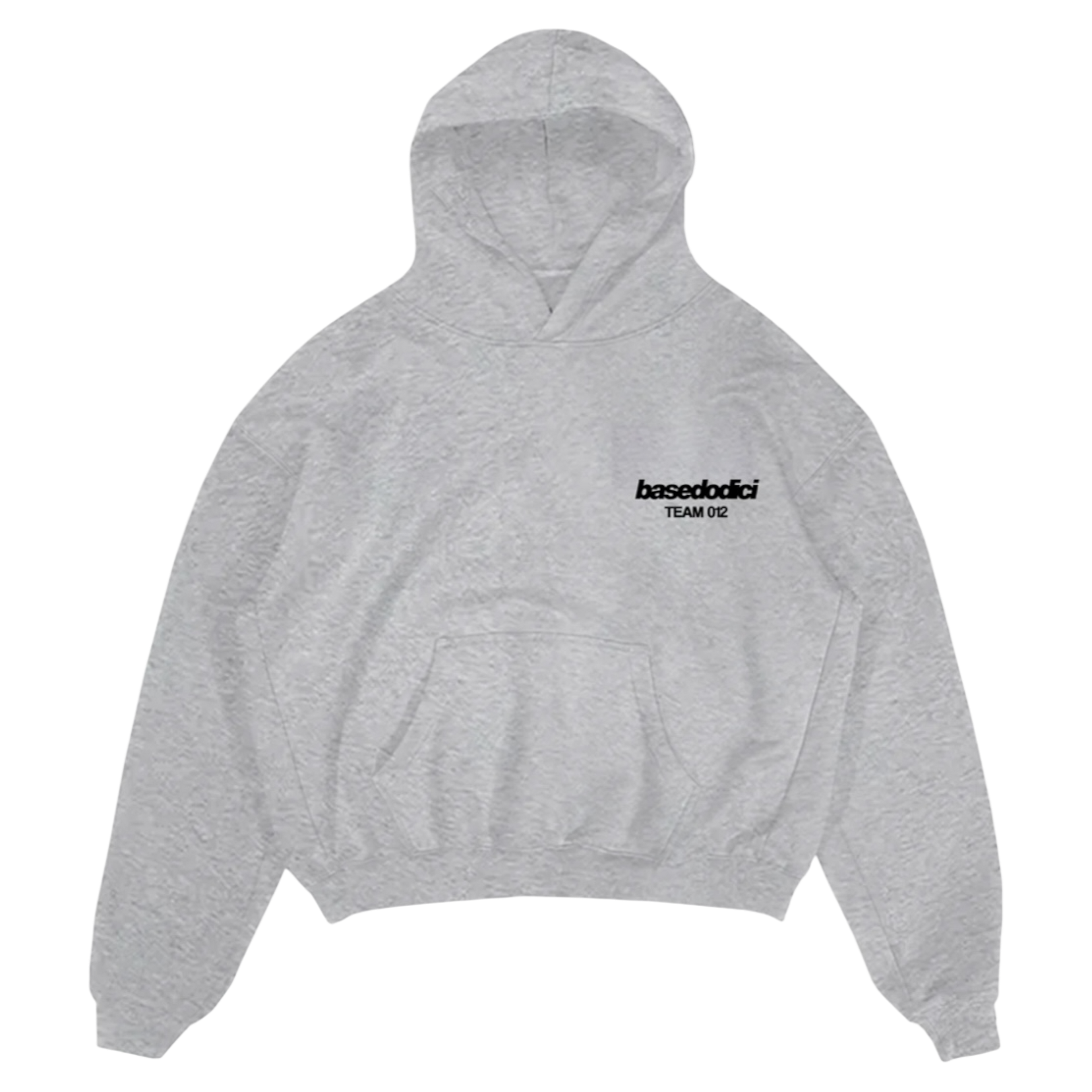 HOODIE "TEAM012" BACK 12 ASHGREY/BLACK