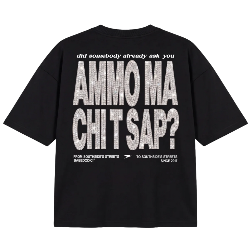 T-SHIRT "AMMO" CHI'T'SAP BLACK/GRILLZ