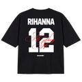 T-SHIRT "VALENTINE" RIHANNA BLACK