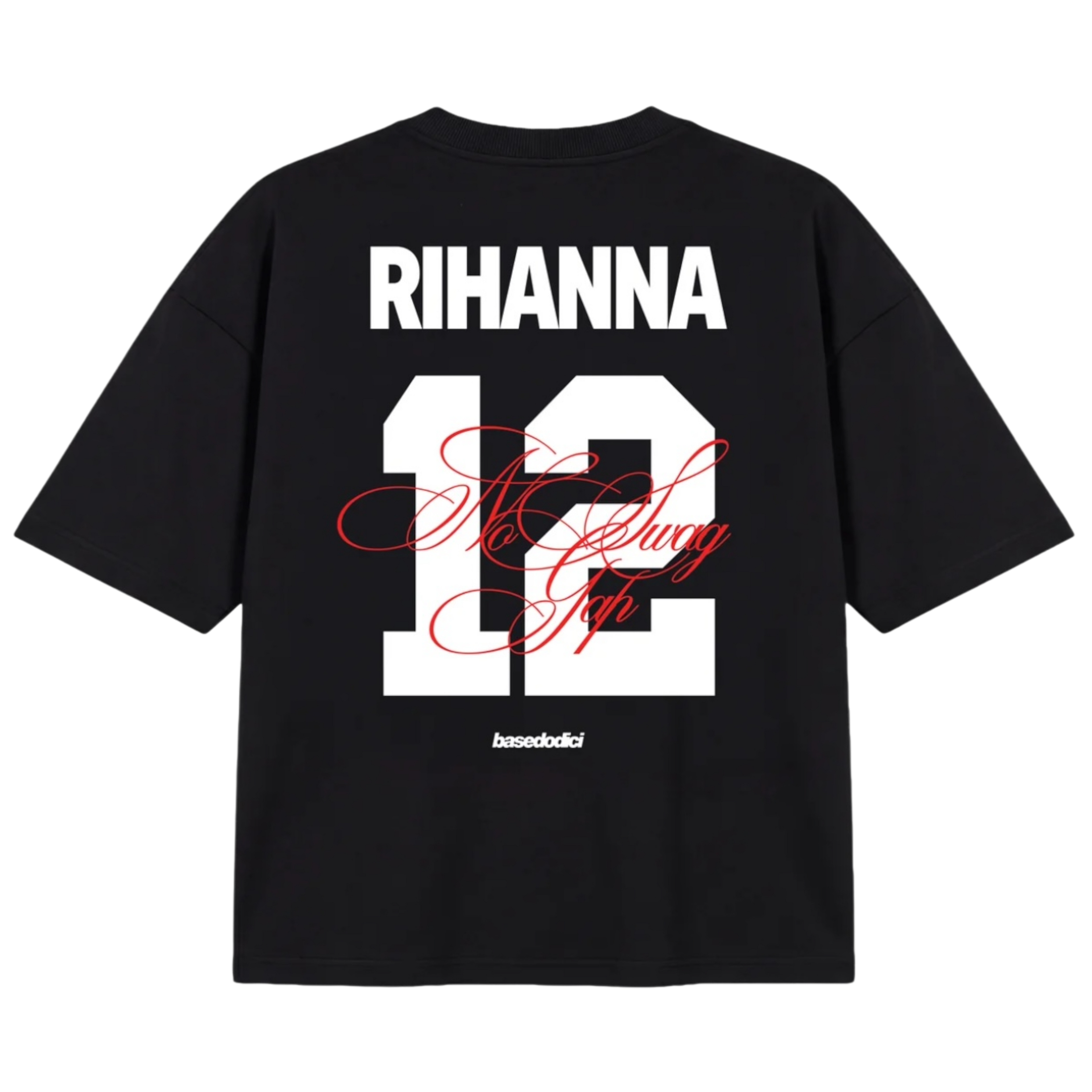 T-SHIRT "VALENTINE" RIHANNA BLACK