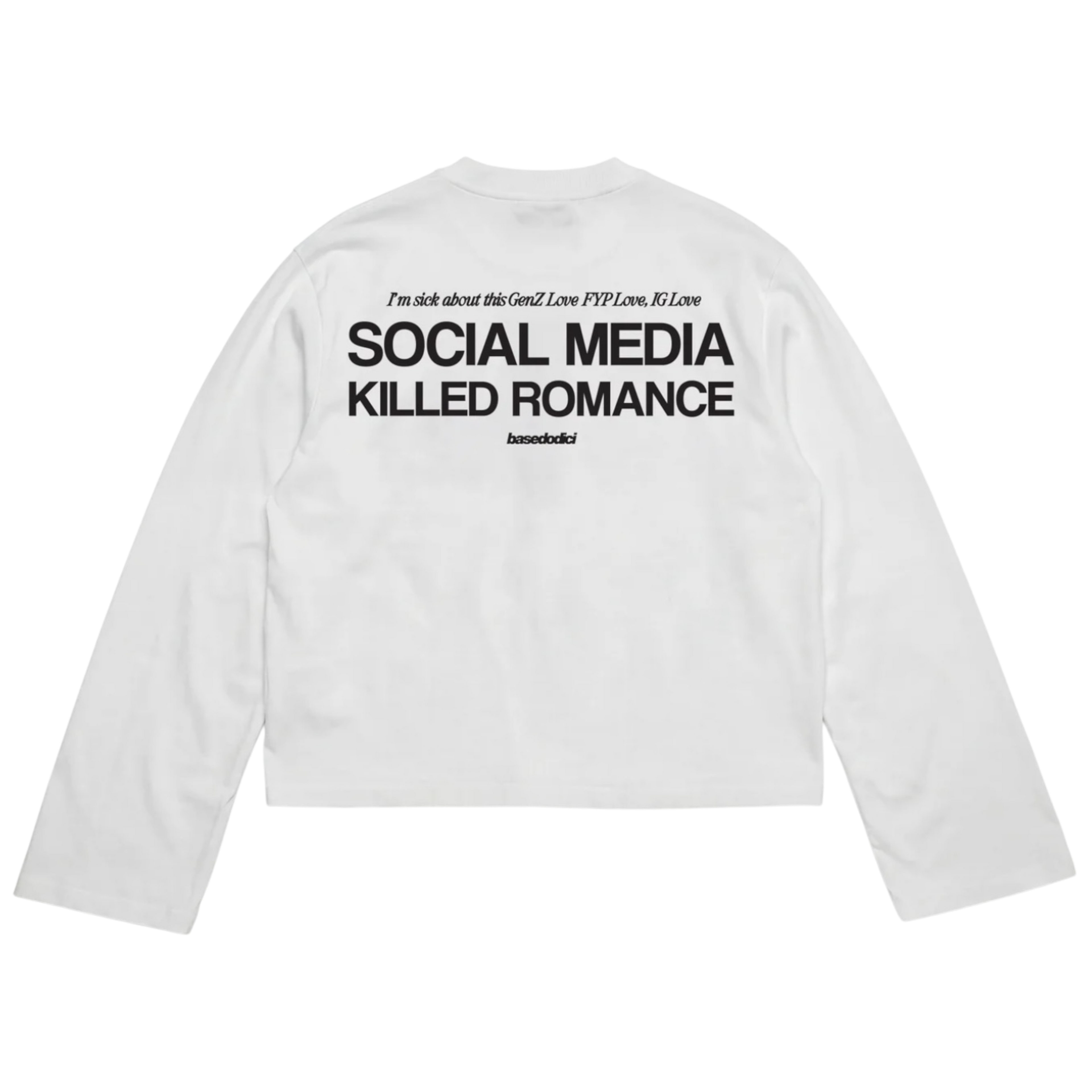 LONGSLEEVE "KILLED ROMANCE" WHITE/BLACK