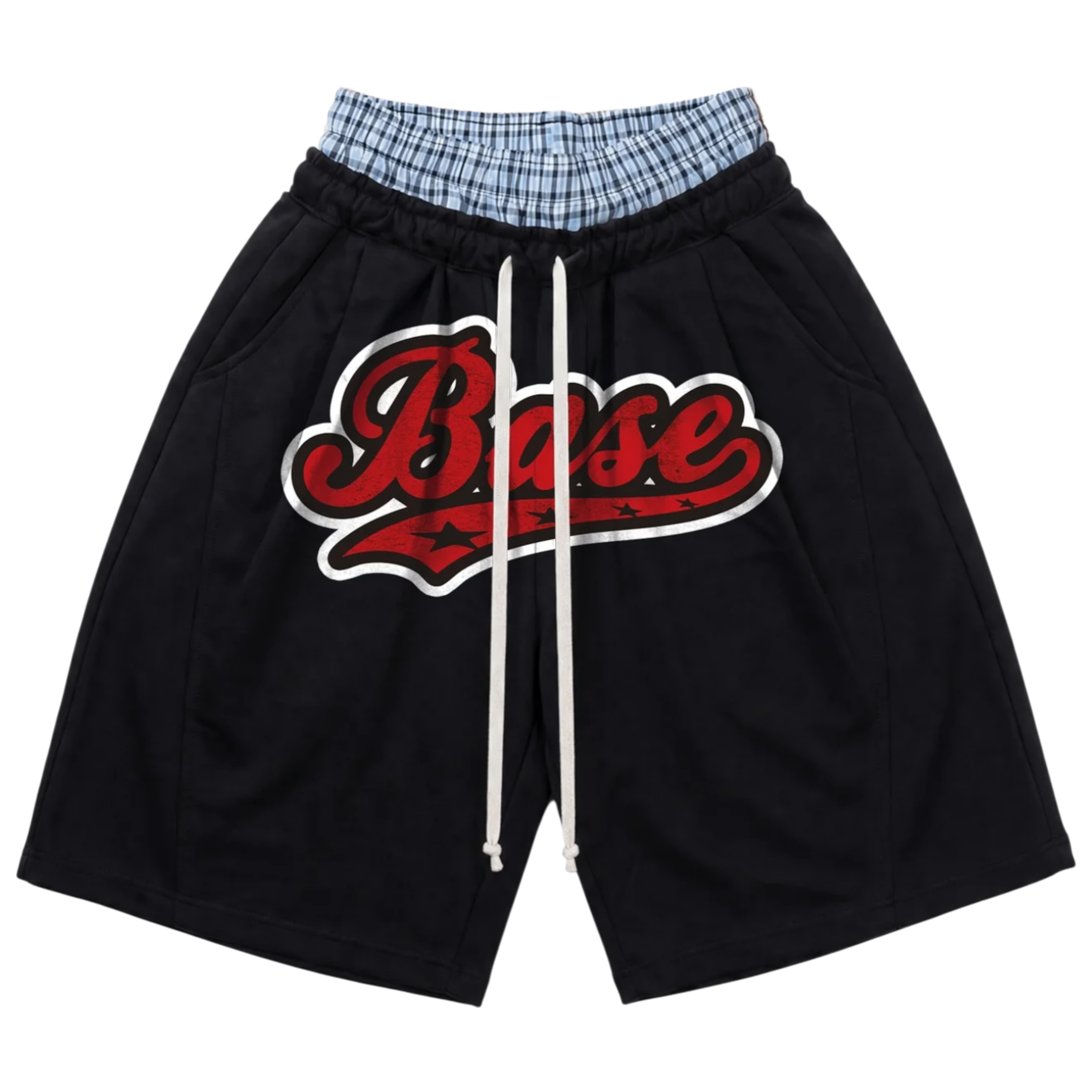 FLEECE JORTS "LAST DELIVERY" DOUBLELAYER LEAGUE BLACK