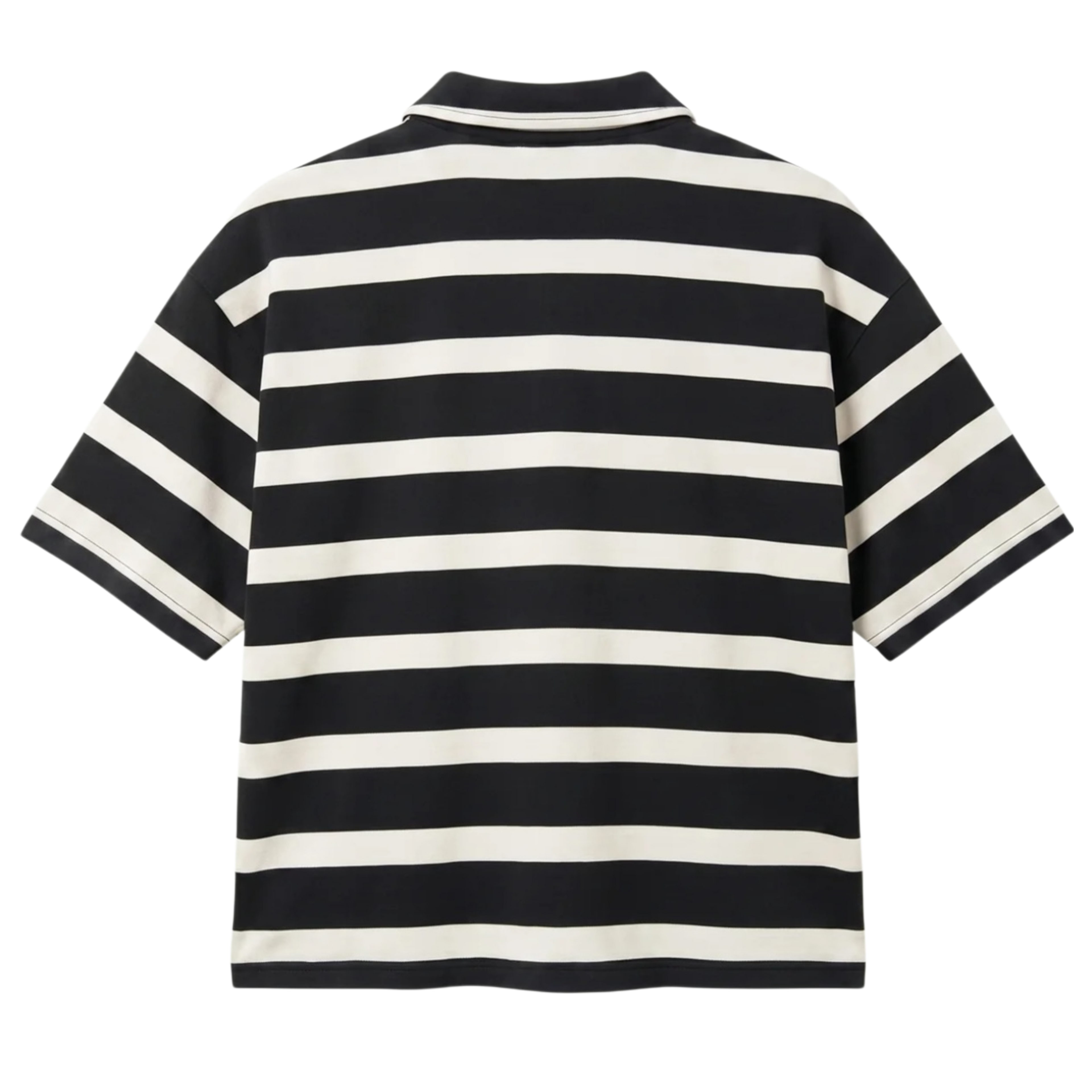 POLO "LAST DELIVERY" BASE STRIPE WHITE/BLACK