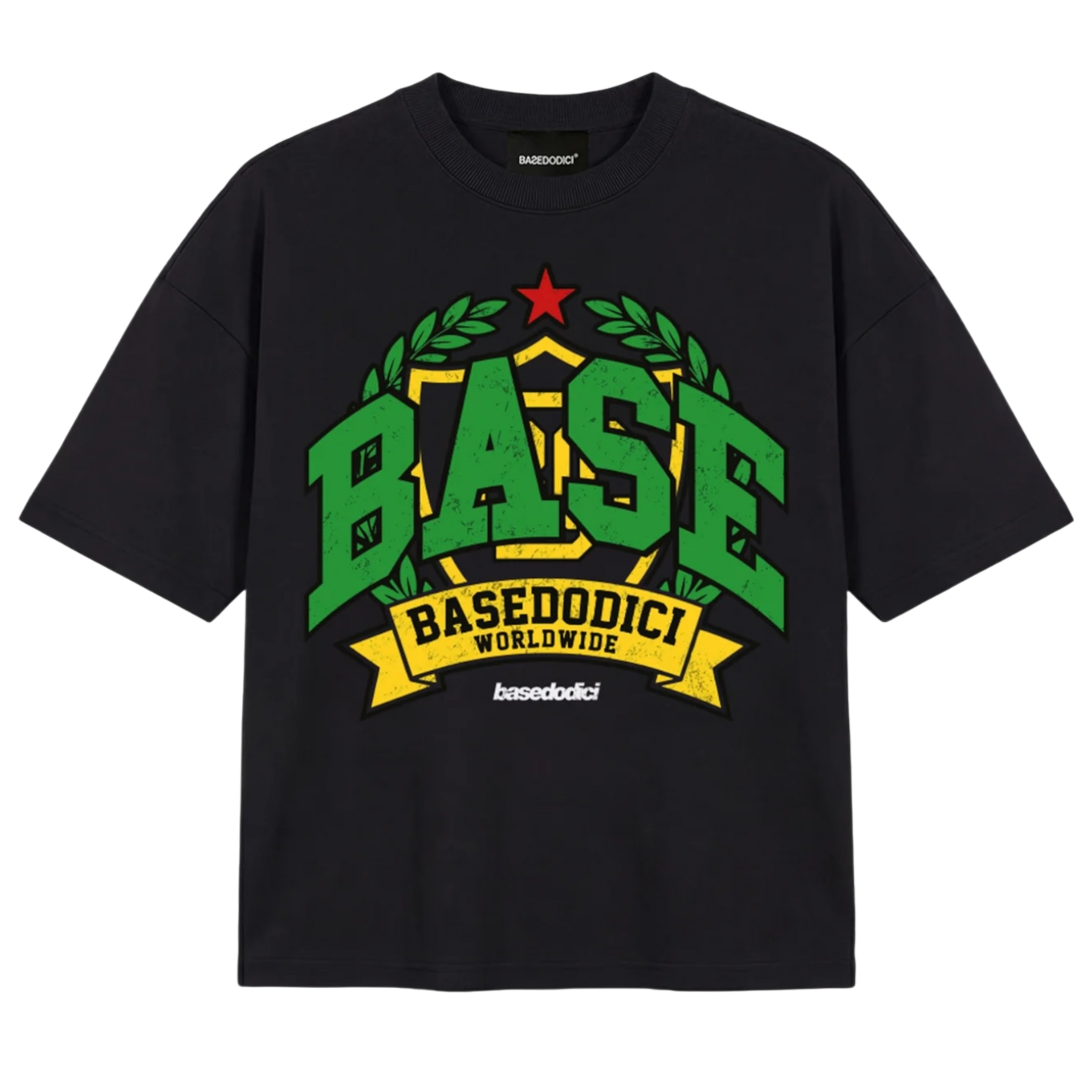 T-SHIRT "LAST DELIVERY" UNIVERSITY BLACK