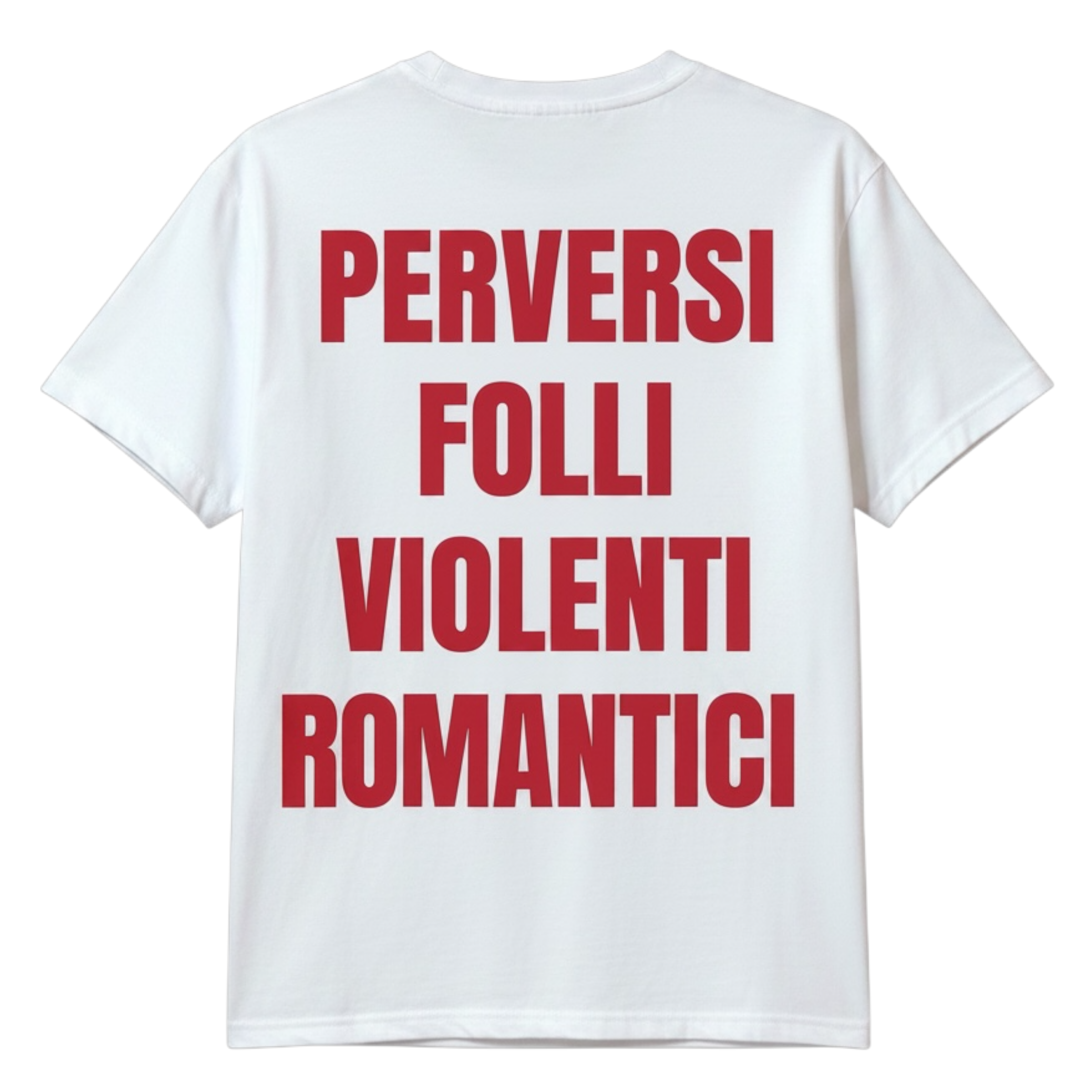 T-SHIRT FOLLI ROMANTICI WHITE/RED