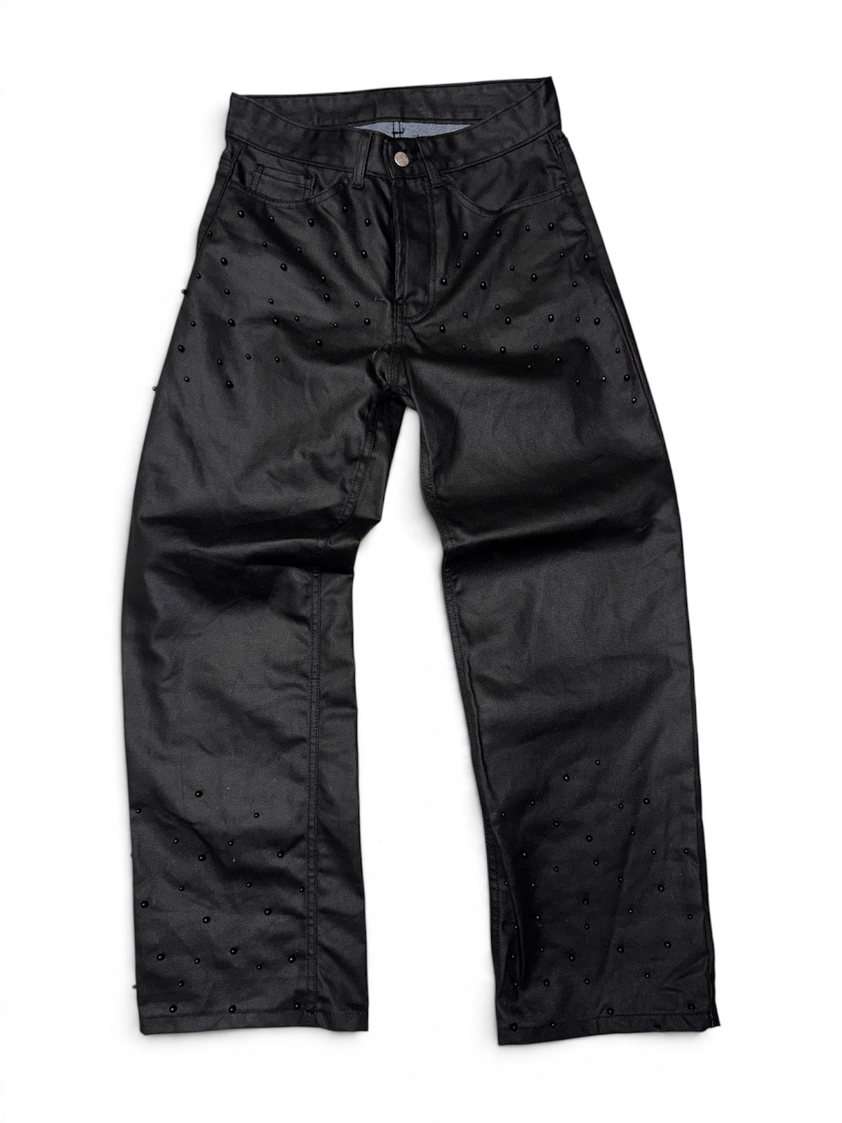Leather Trousers “Pearly” Black