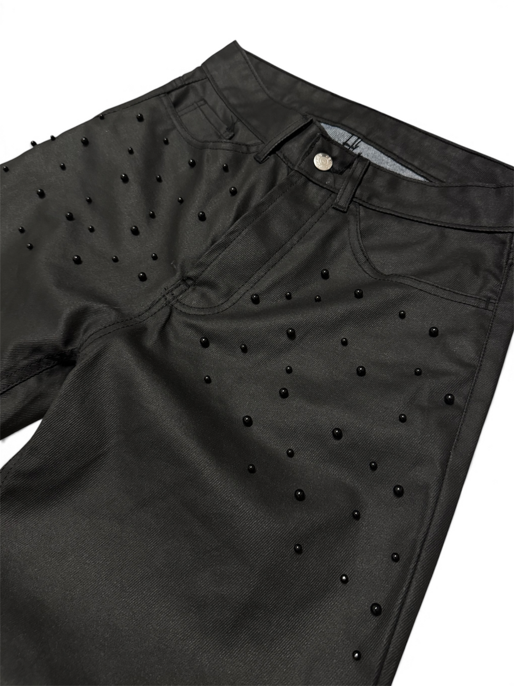 Leather Trousers “Pearly” Black