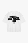 T-SHIRT “BELL BELL ASSAJE”  BLACK/WHITE