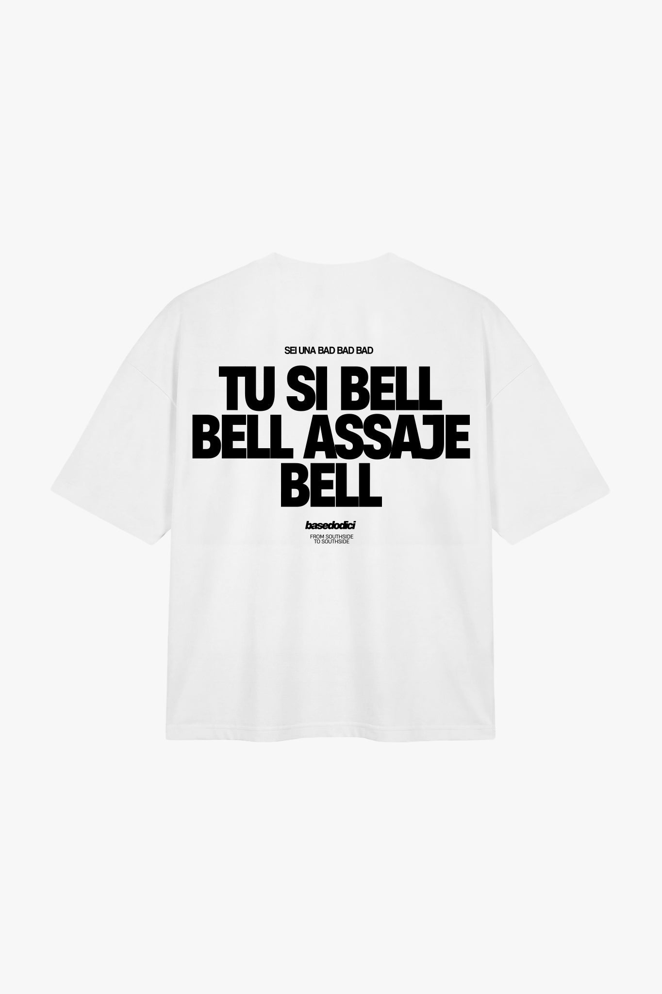 T-SHIRT “BELL BELL ASSAJE”  BLACK/WHITE