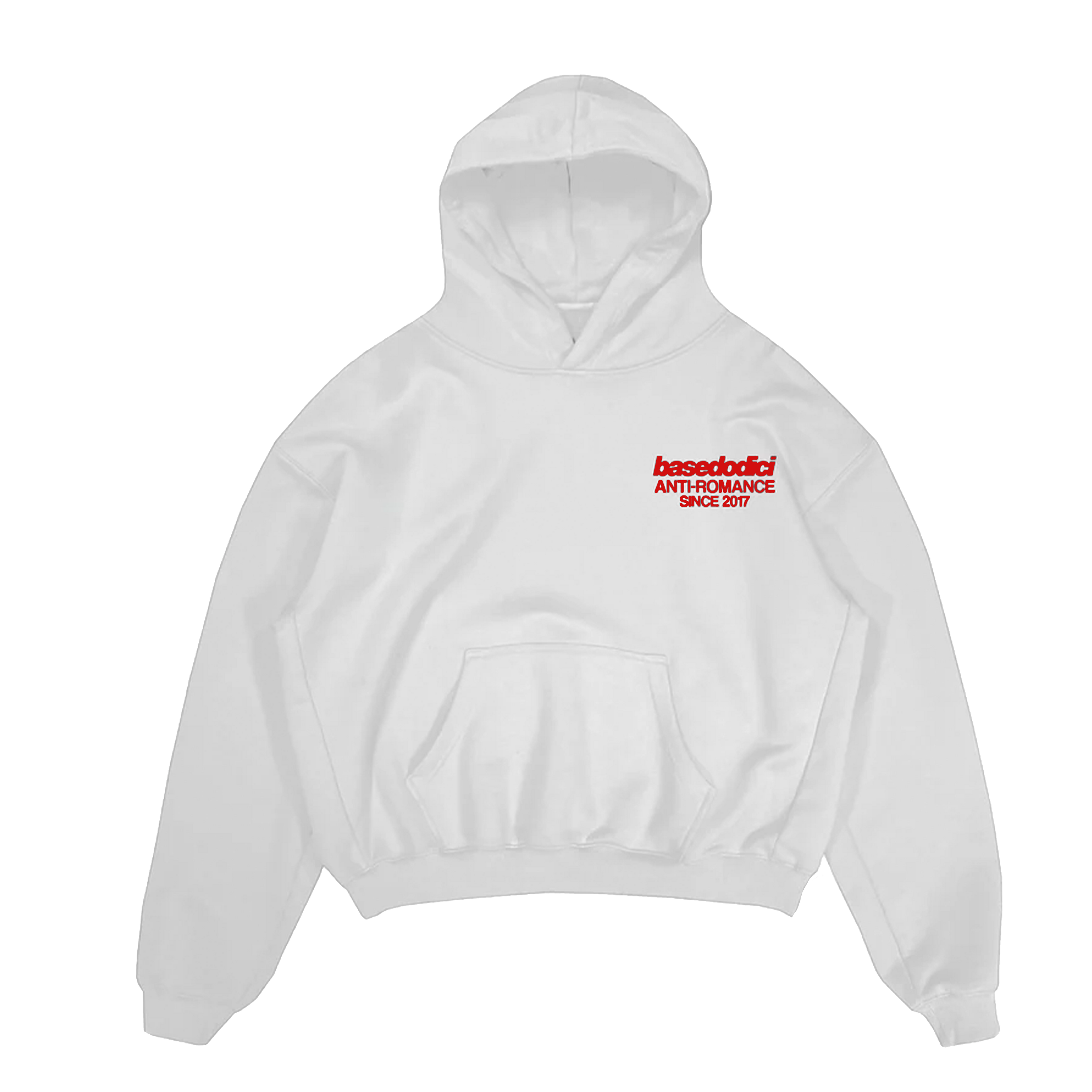 HOODIE “KILLED ROMANCE” WHITE/RED