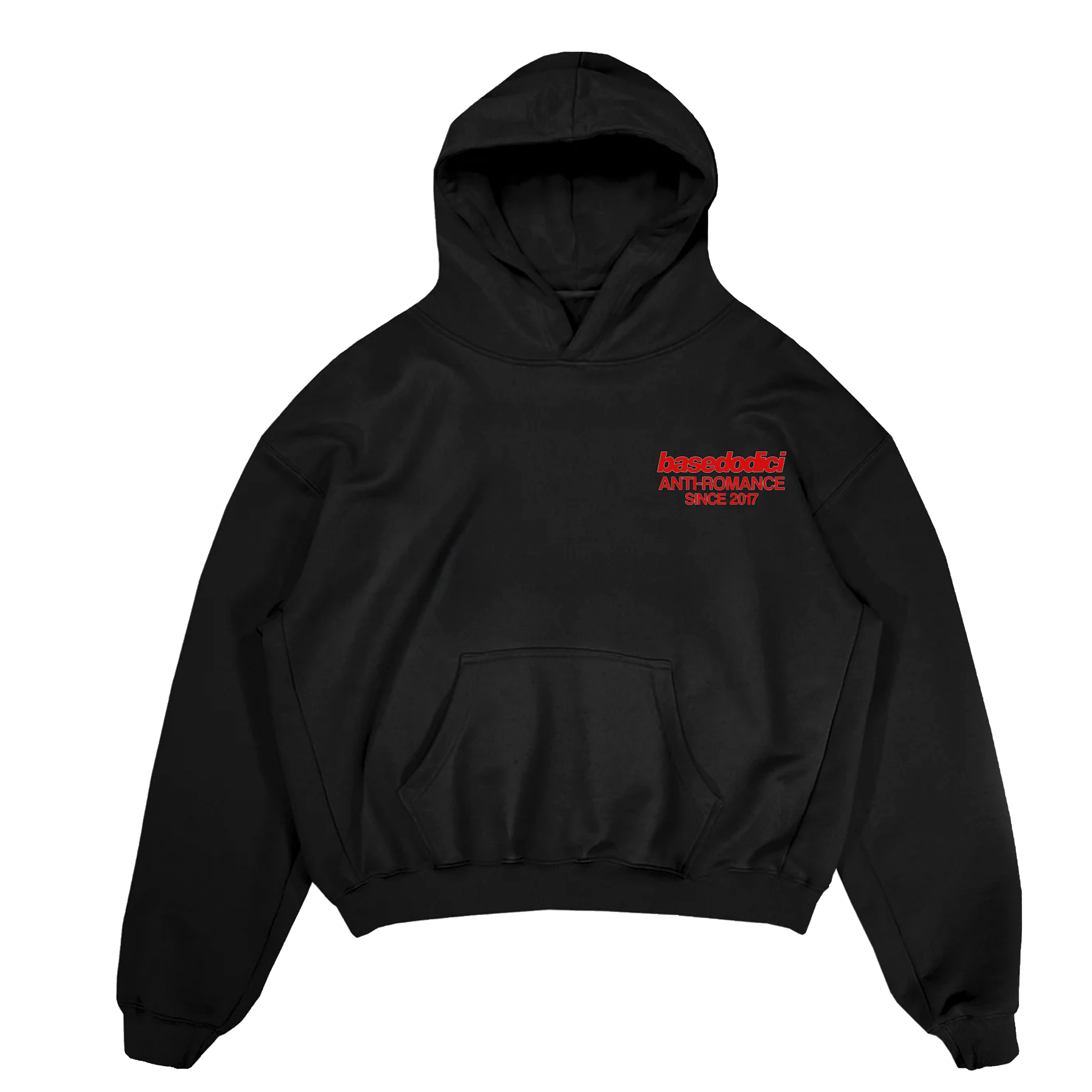 HOODIE “KILLED ROMANCE” BLACK/RED