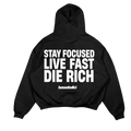 HOODIE STAY FOCUSED BLACK